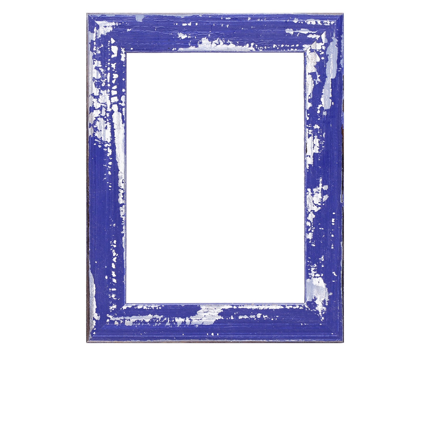 Blue Rustic Distressed Wood Picture Frame