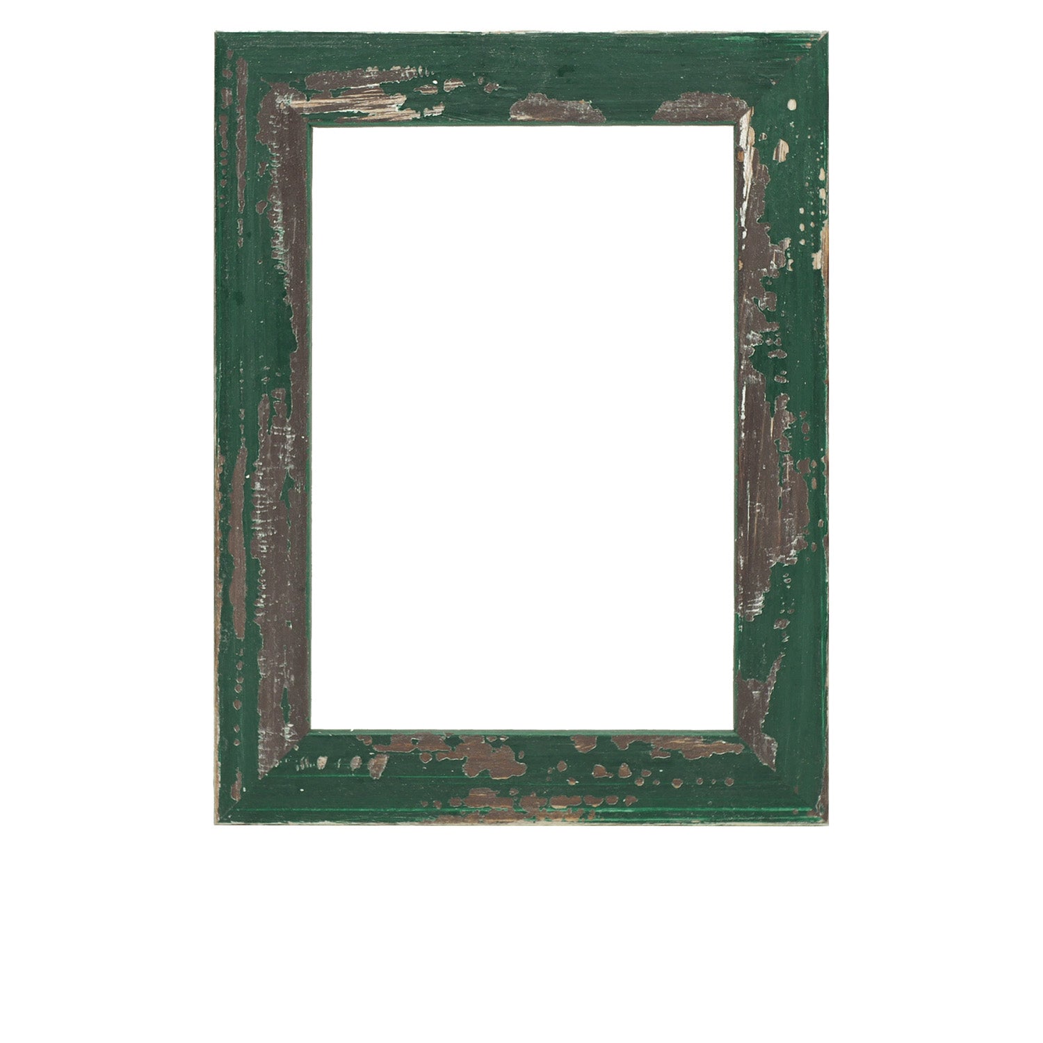 Green Rustic Distressed Wood Picture Frame