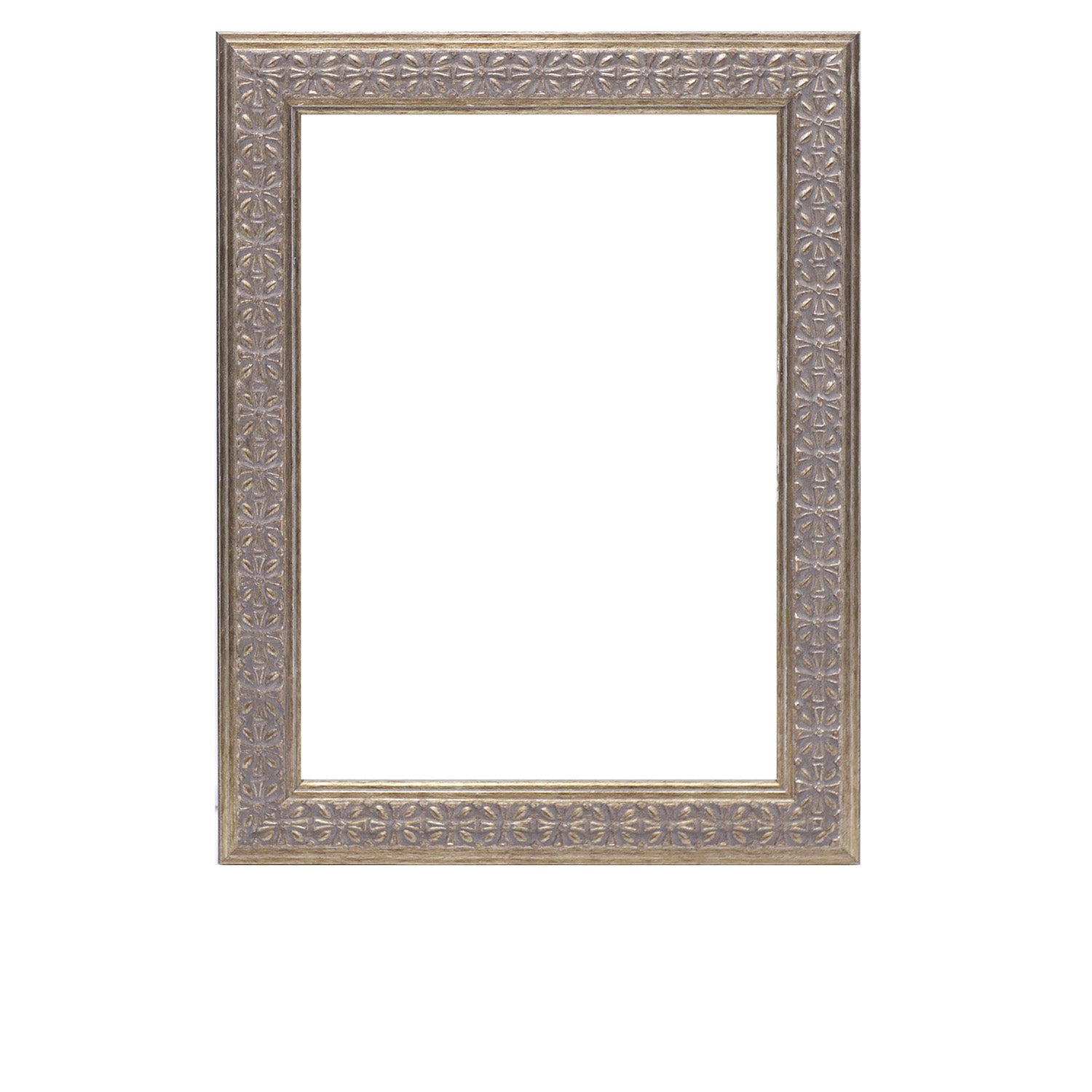 Silver Ornate Wood Picture Frame