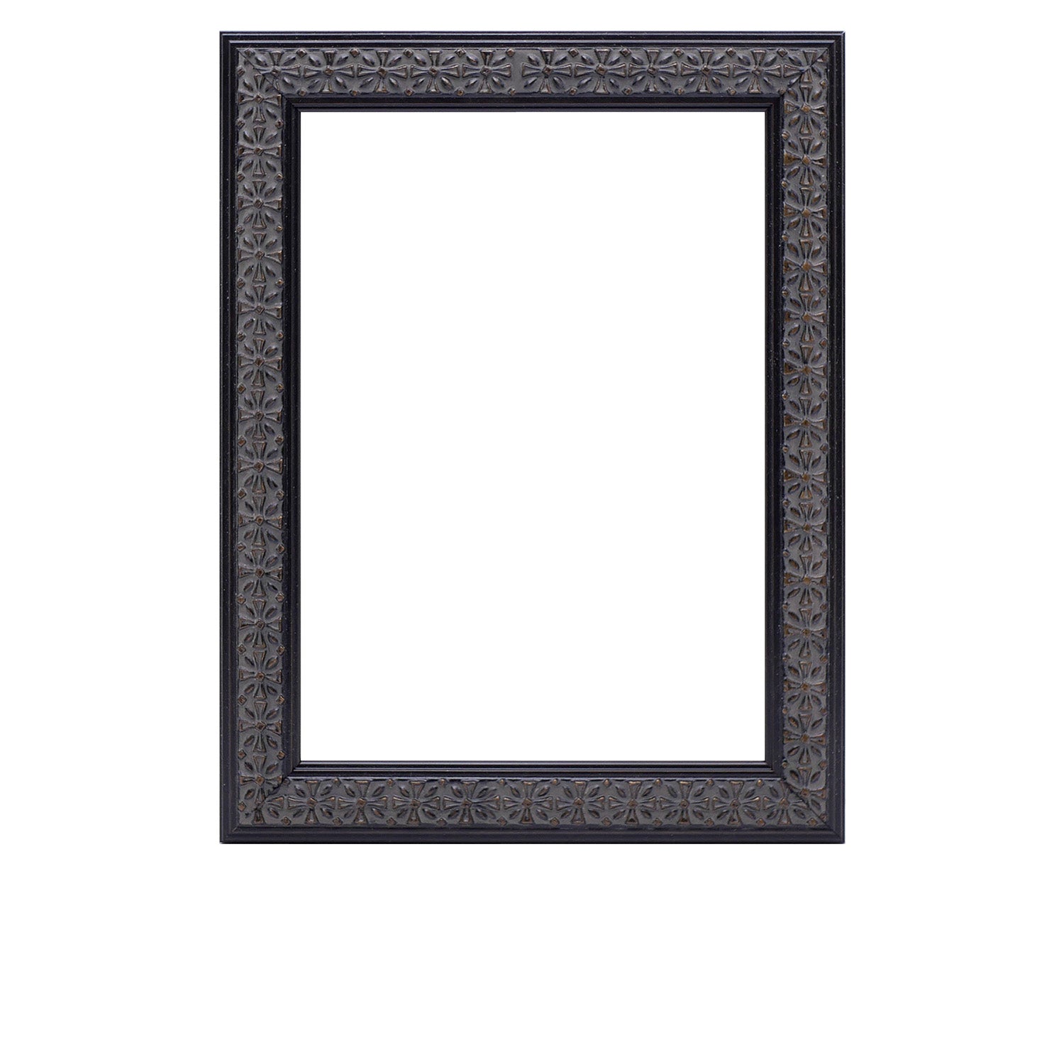 Black Ornate Wood Picture Frame