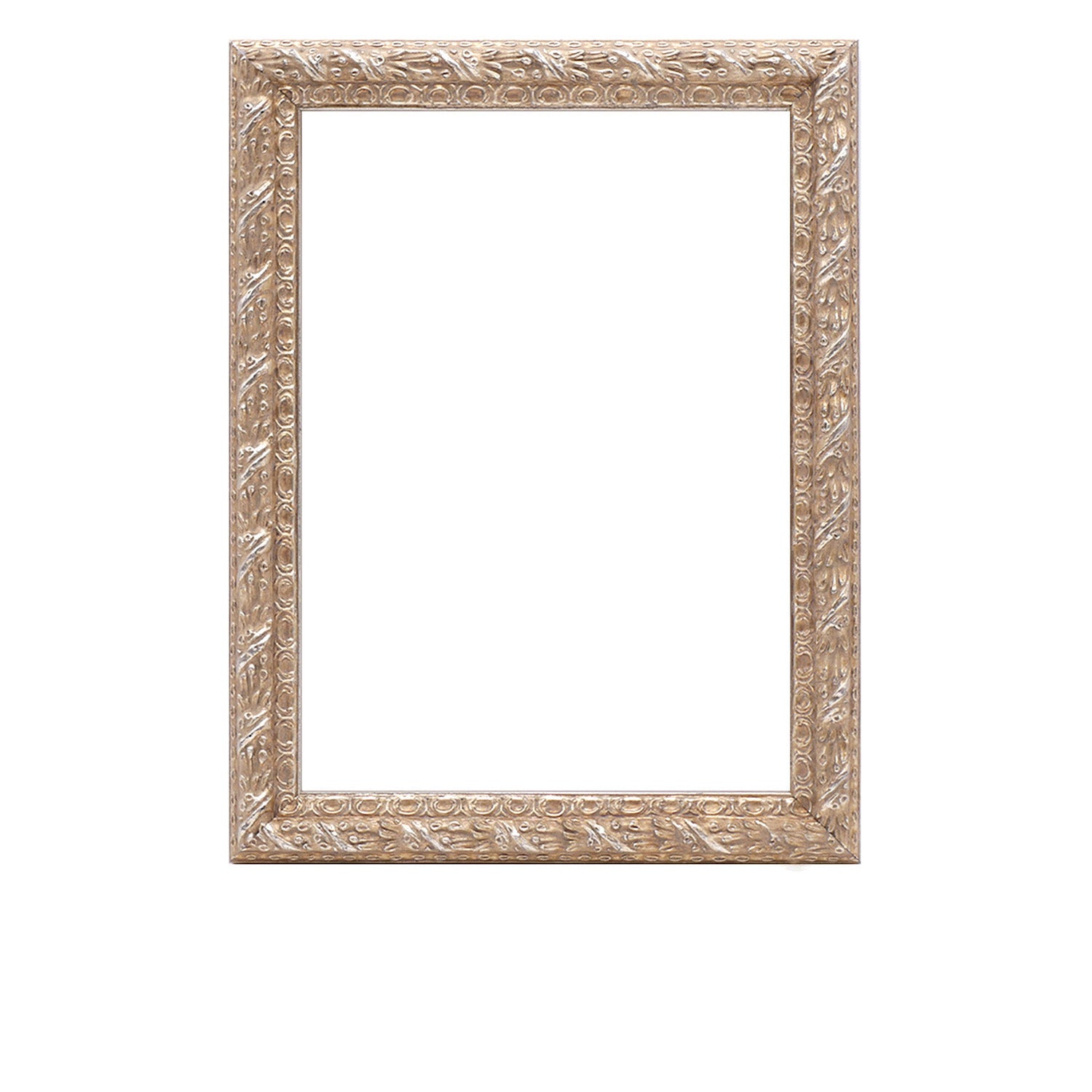 Silver Ornate Embossed Wood Picture Frame