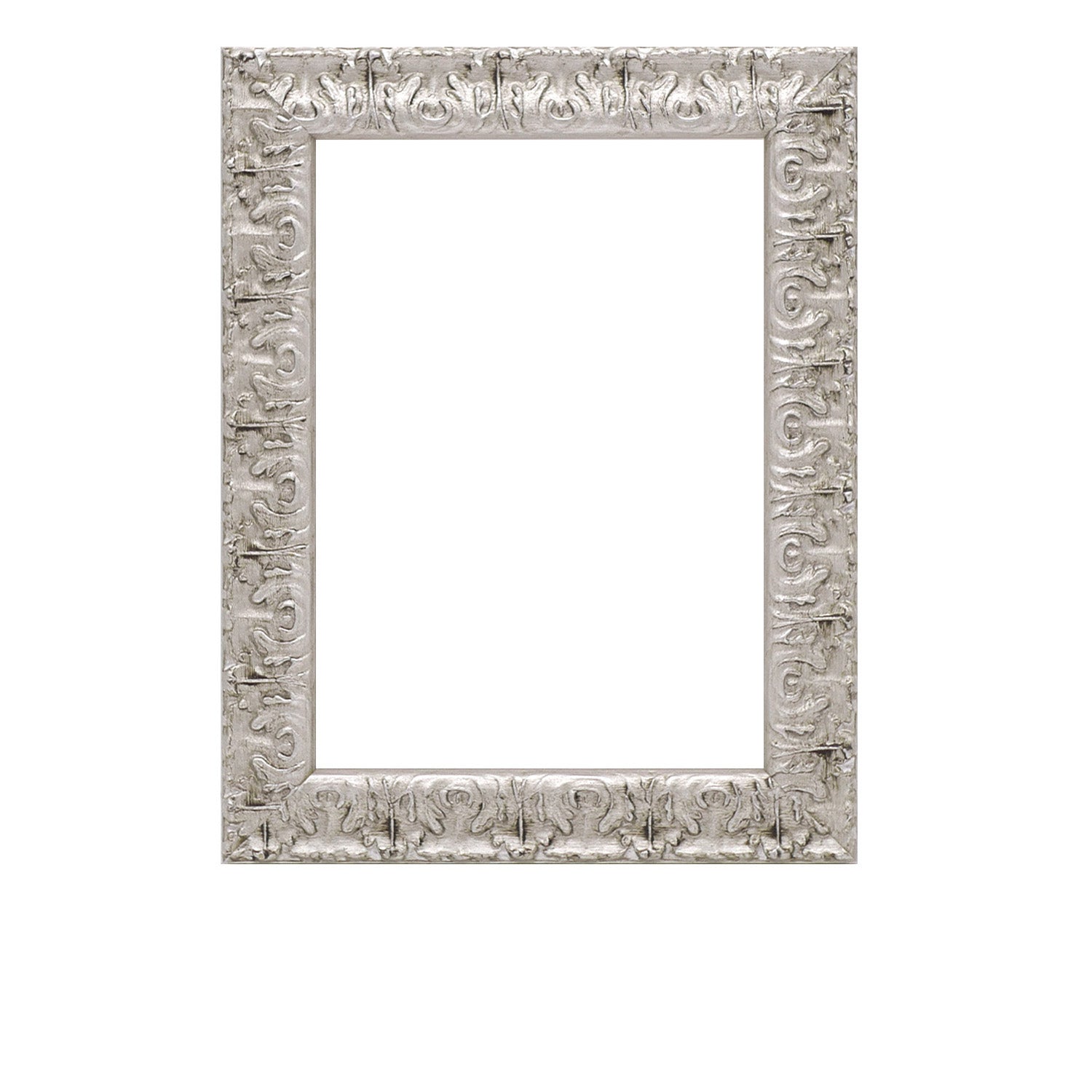 Silver Ornate Wood Picture Frame