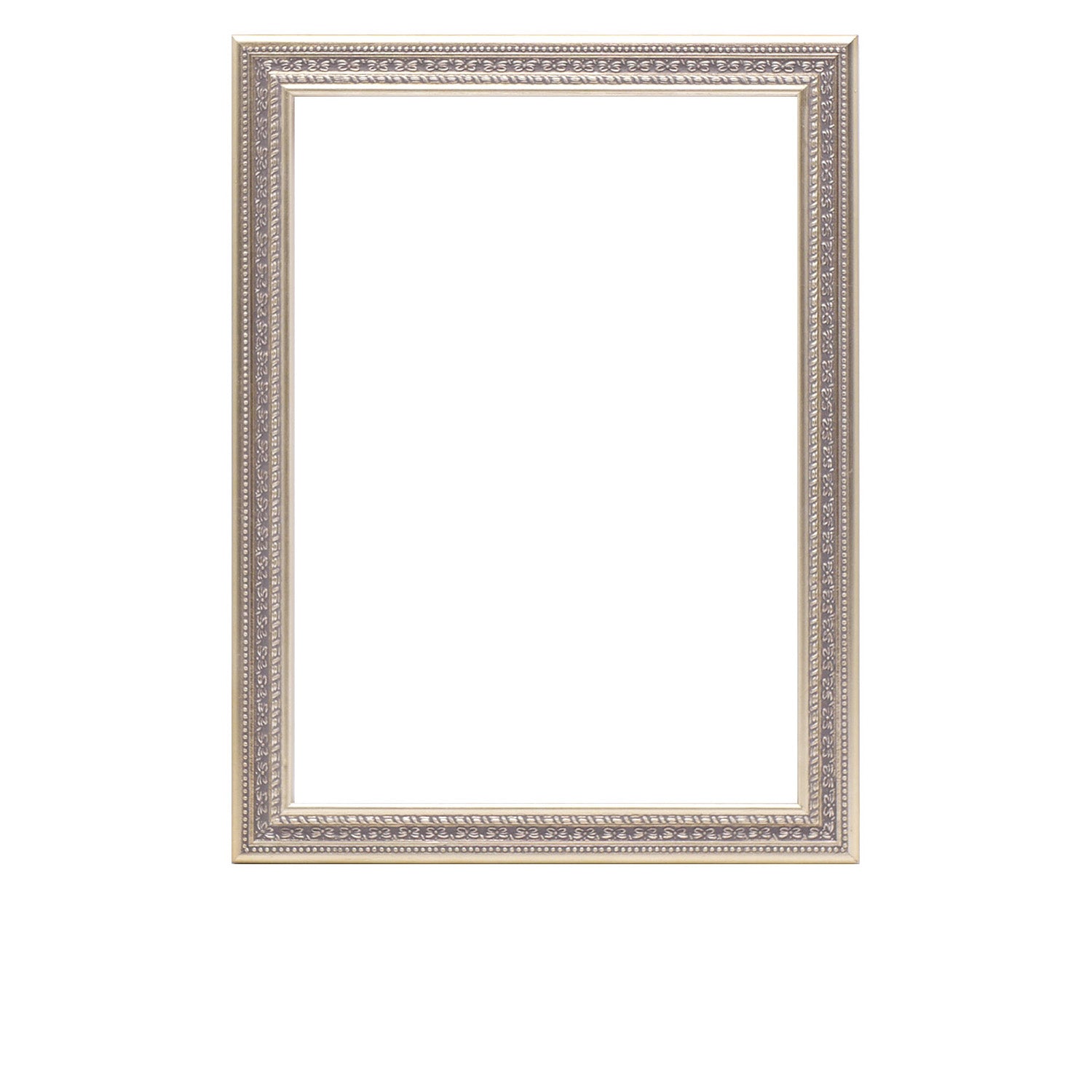 Silver Ornate Wood Picture Frame