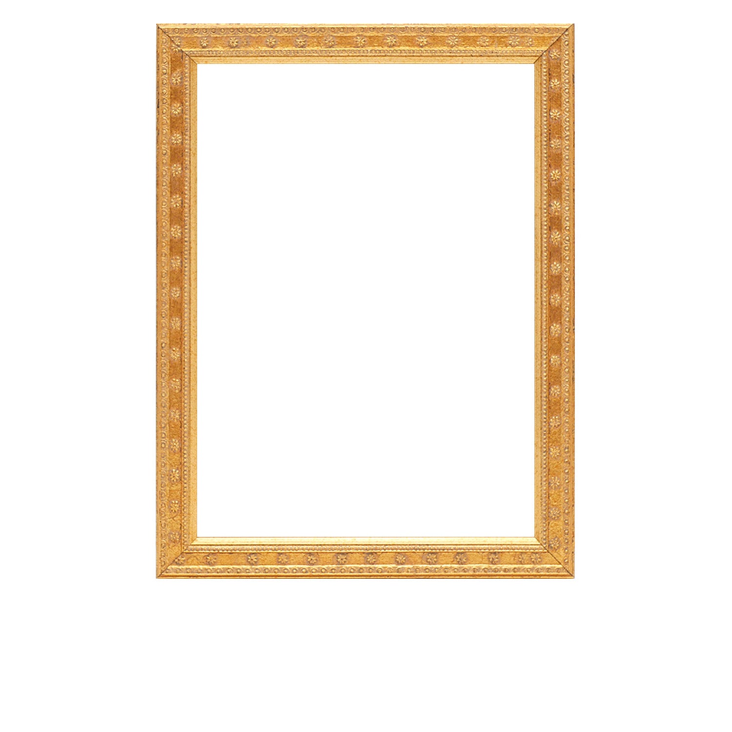 Gold Star flower Ornate Wood Picture Frame