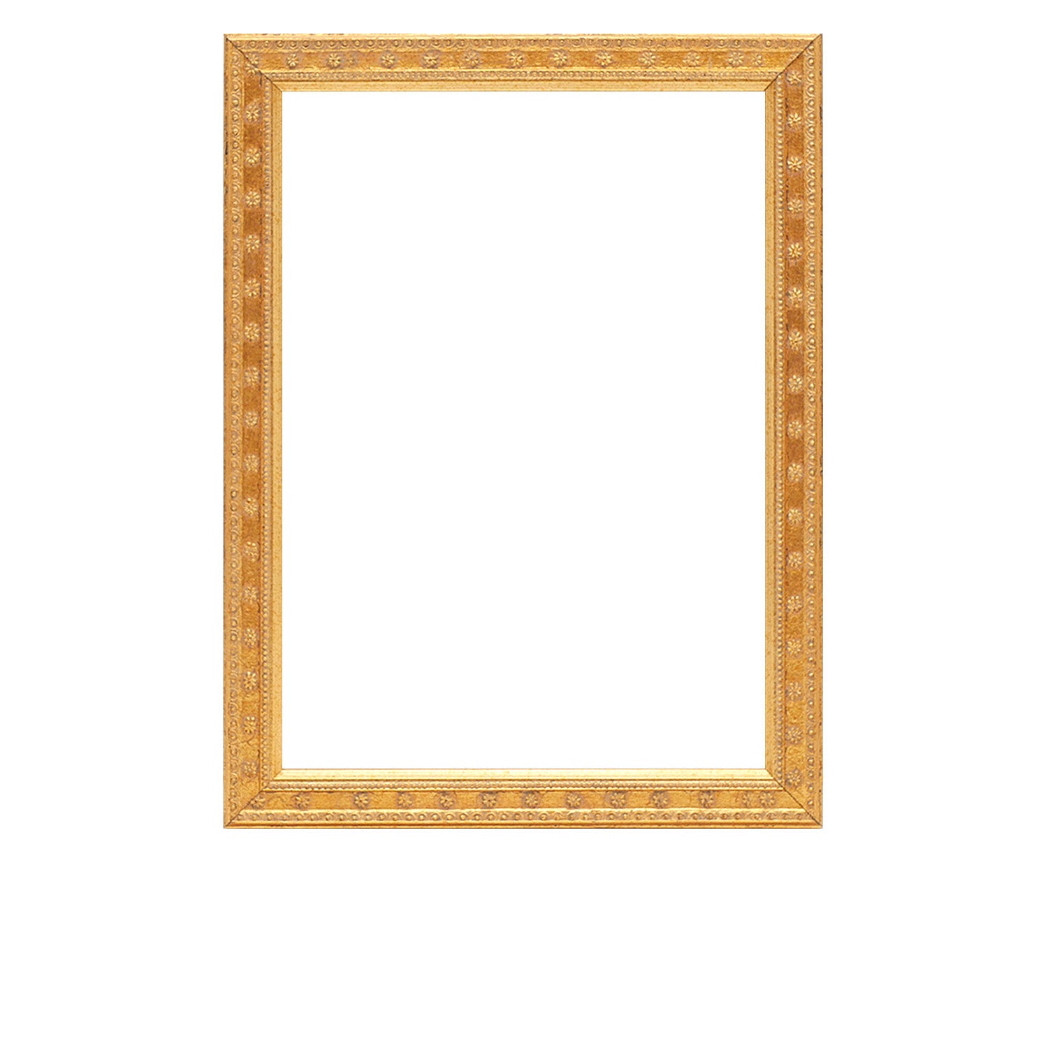 Gold Ornate Star flower Wood Picture Frame