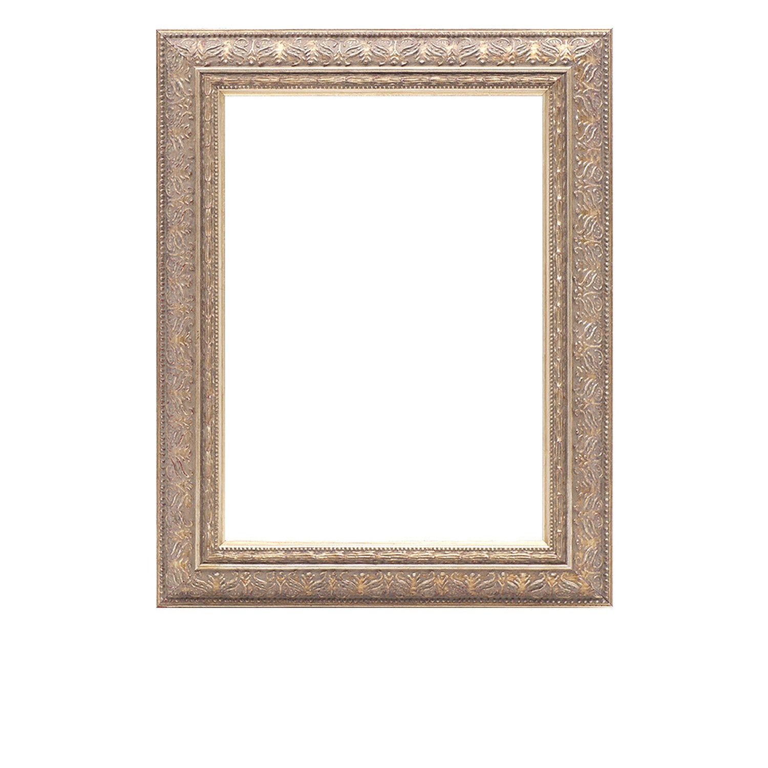 Silver Ornate Wood Picture Frame