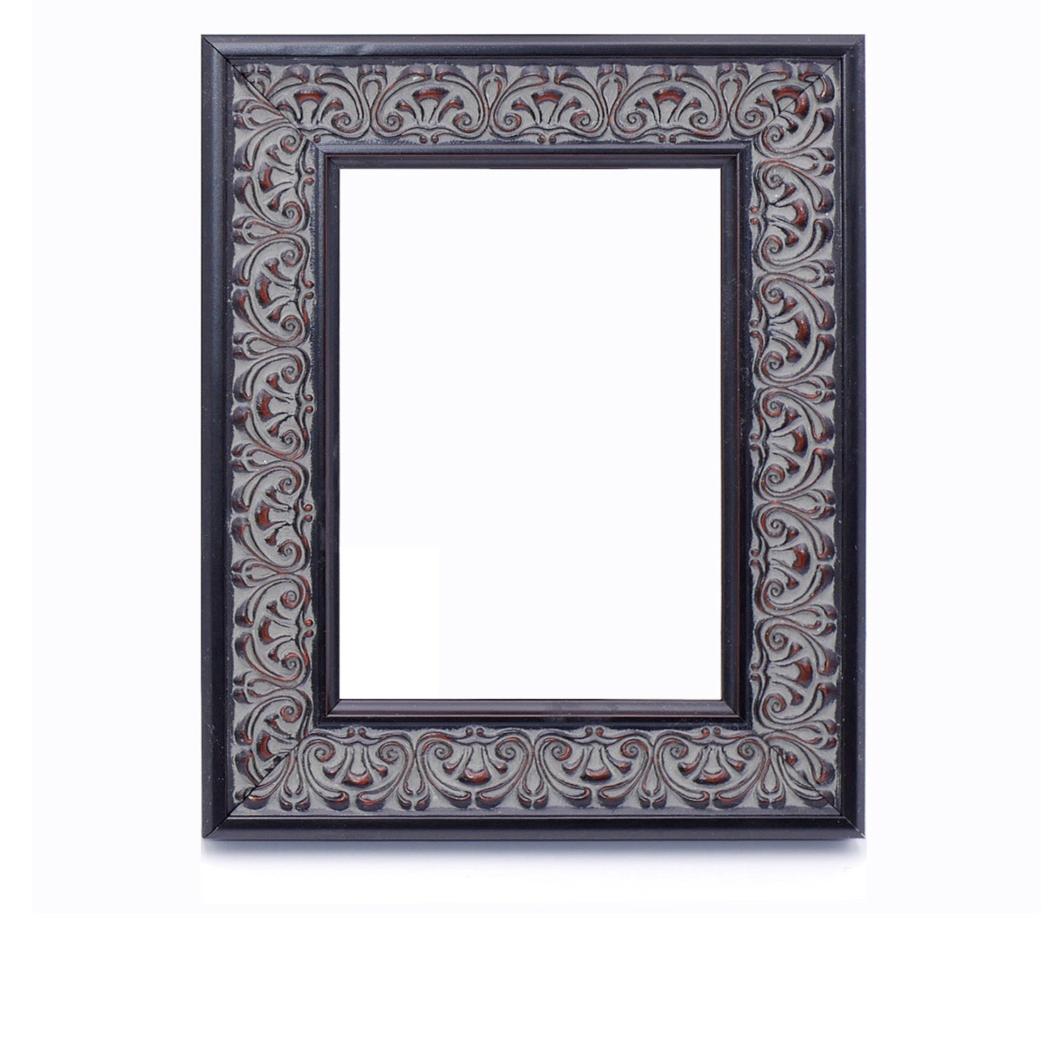 Black Ornate Wood Picture Frame