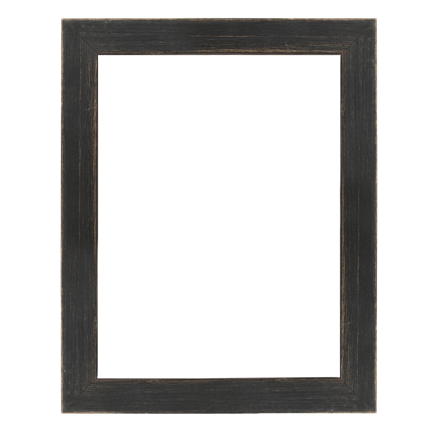 Black Rustic Wood Picture Frame