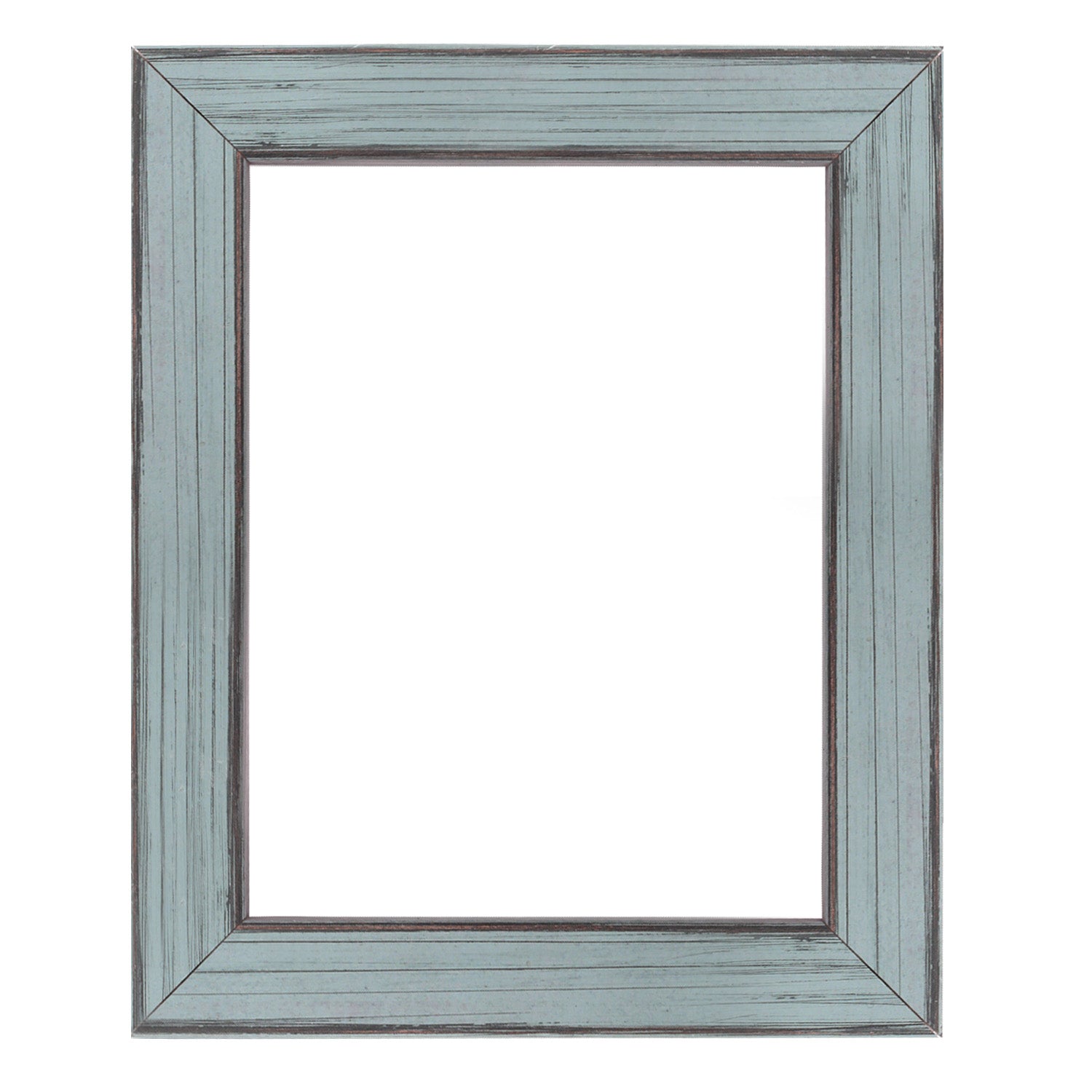 Sky blue Rustic Wood Picture Frame