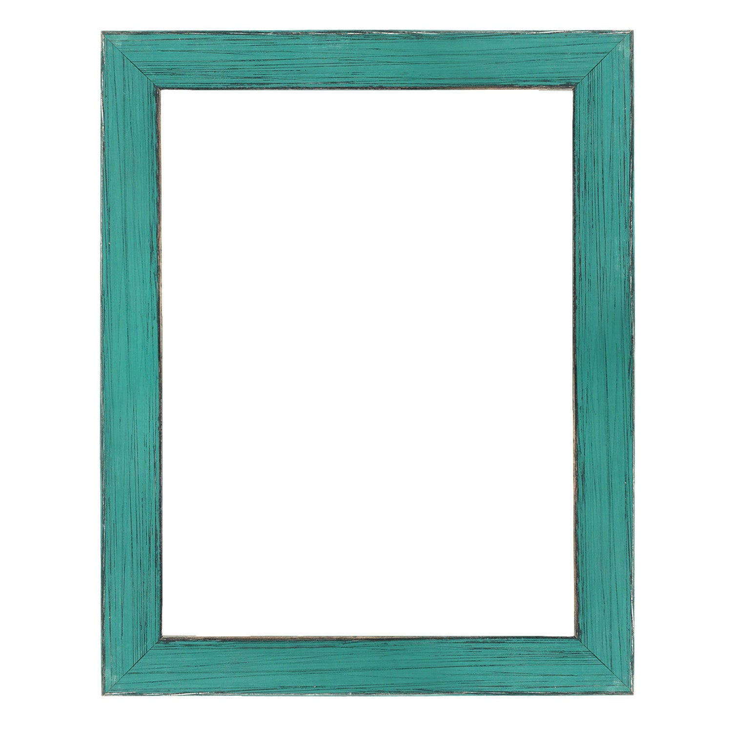 Turquoise Rustic Wood Picture Frame