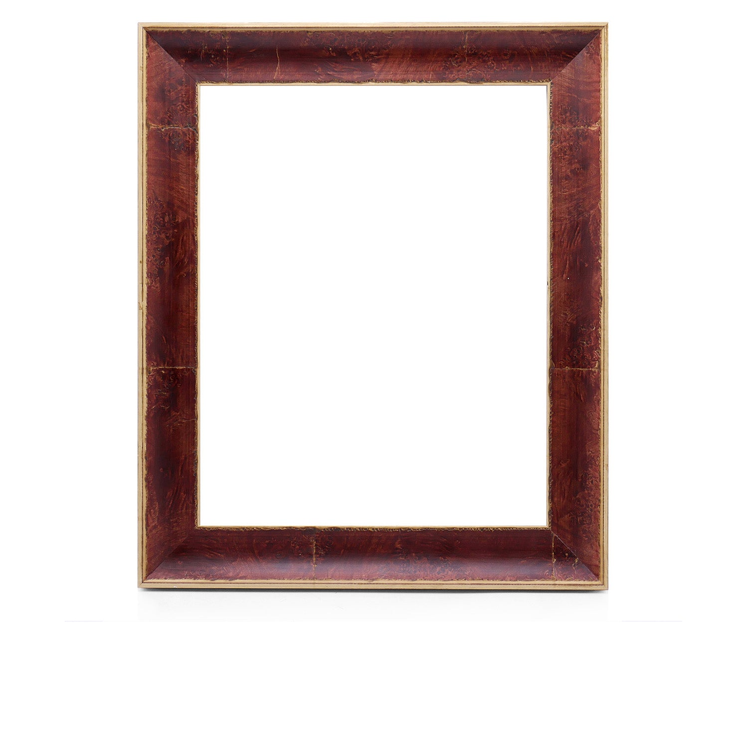 Brown Burl Wood Picture Frame