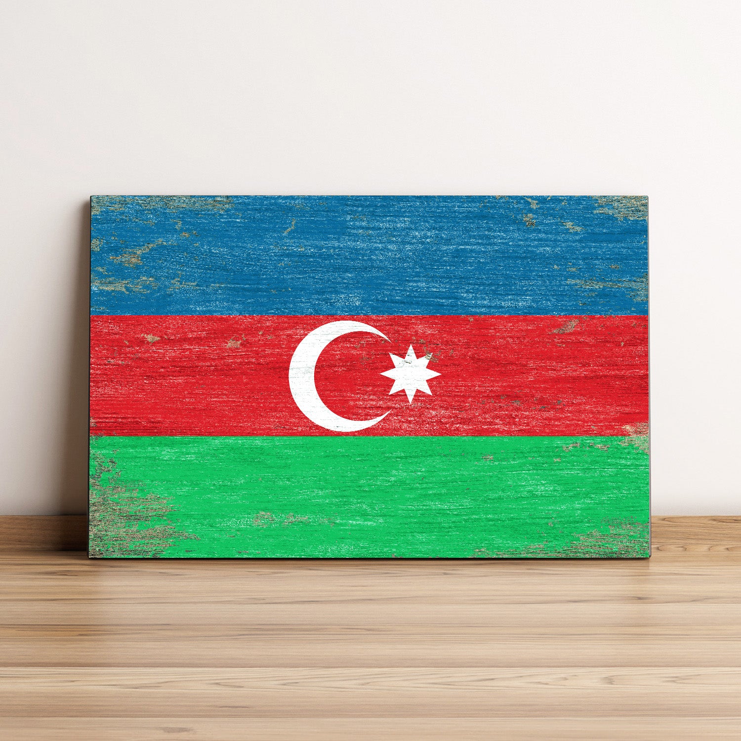 Azerbaijan Flag Wall Art