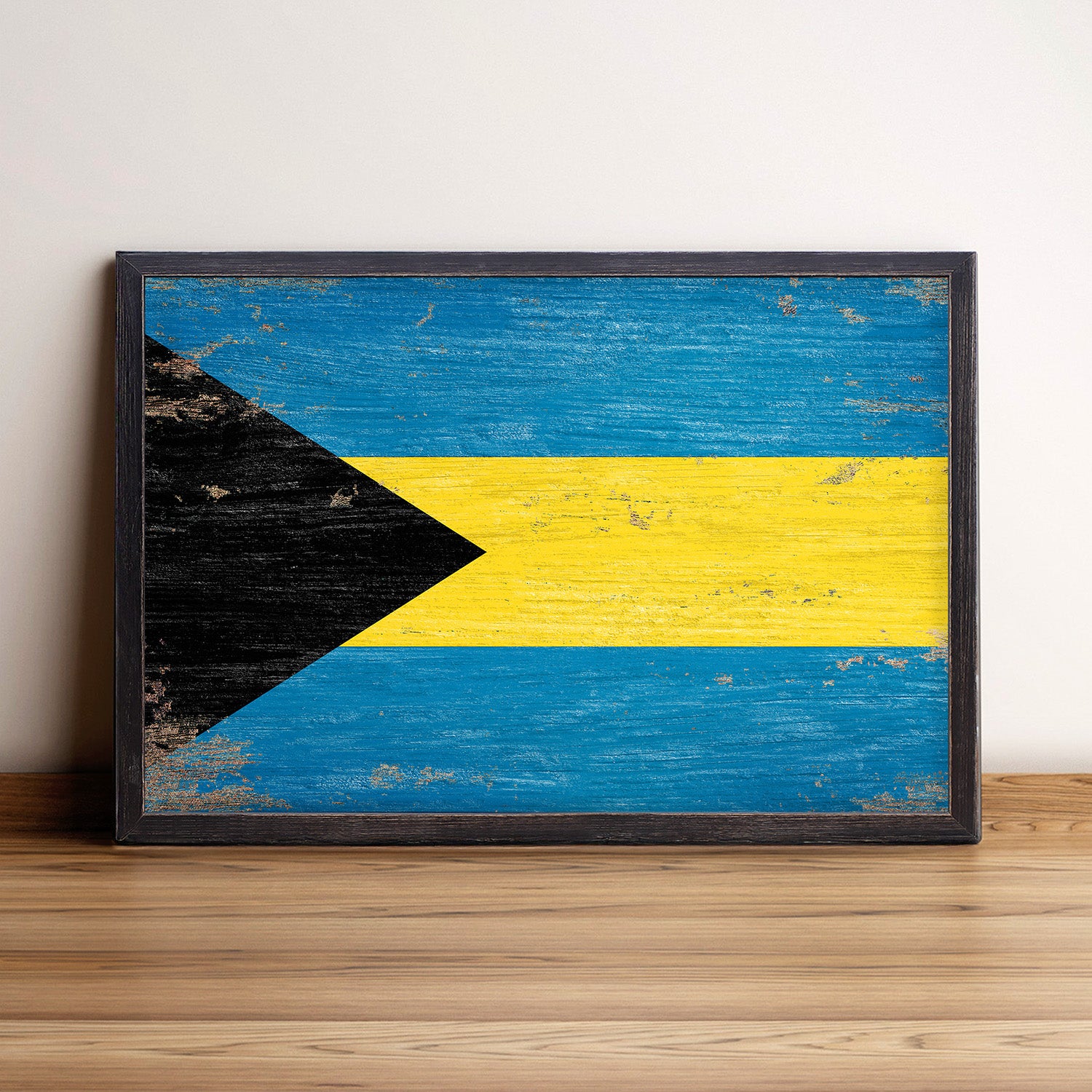 The Bahamas Flag Framed Wall Art