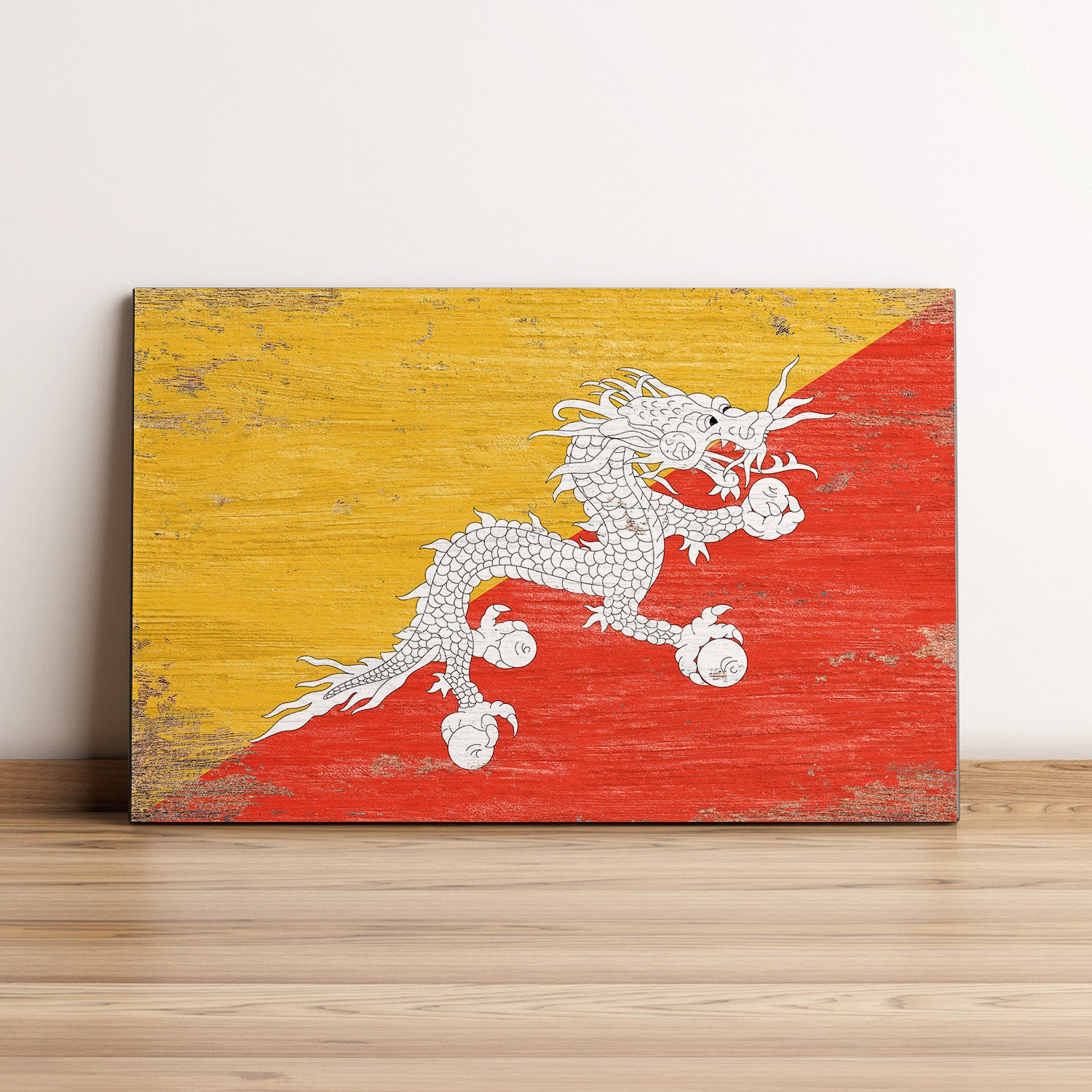 Bhutan Flag Wall Art