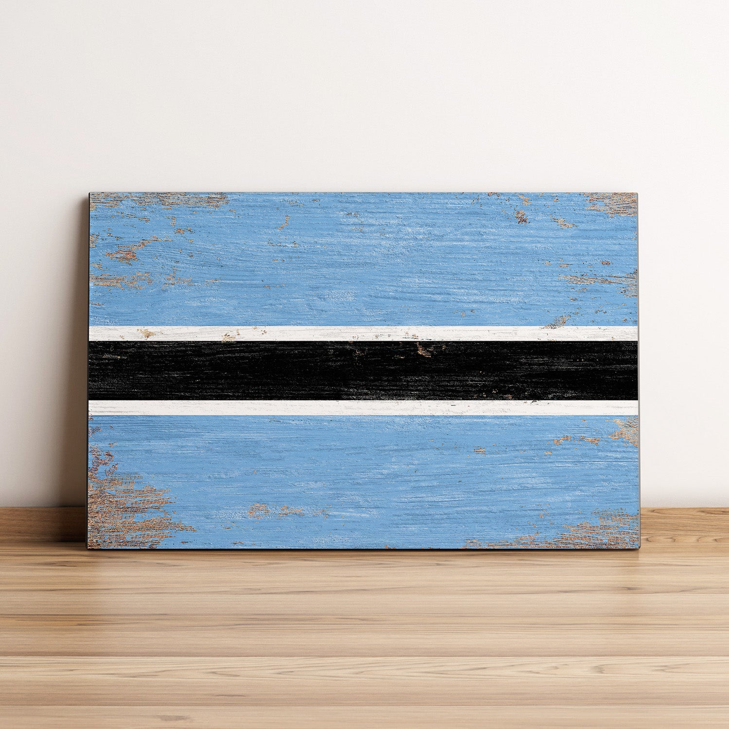 Botswana Flag Wall Art