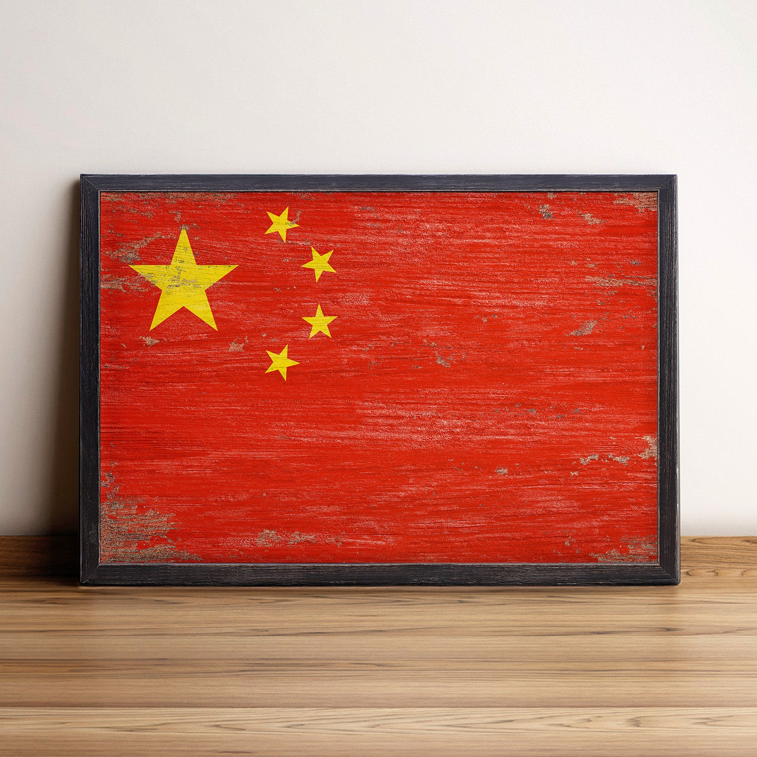 China Flag Framed Wall Art