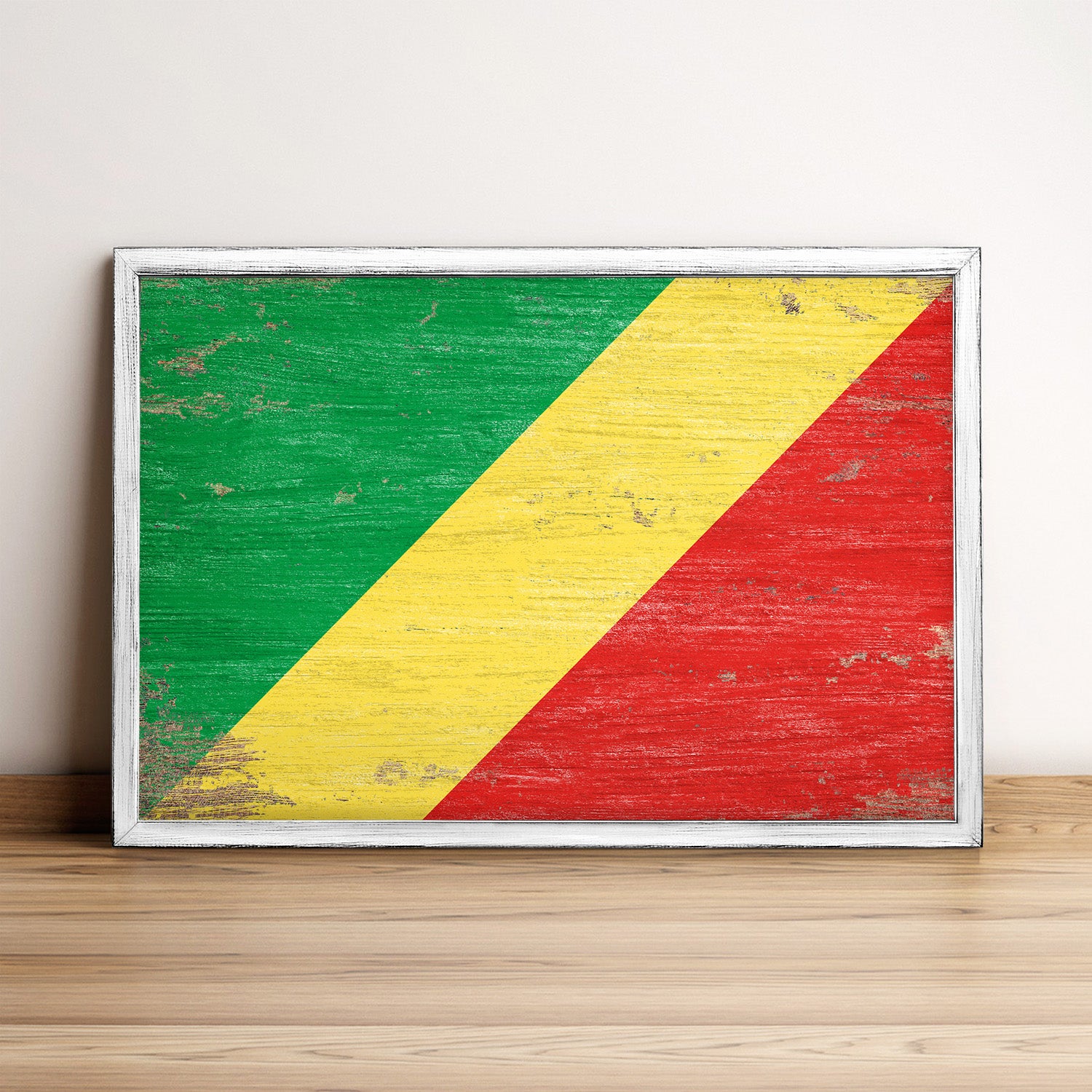 Republic of the Congo Flag Framed Wall Art
