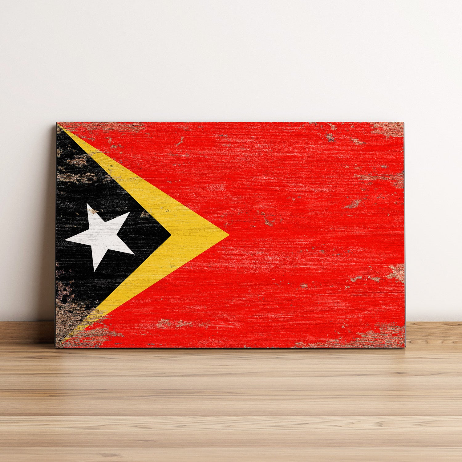 Timor-Leste Flag Wall Art