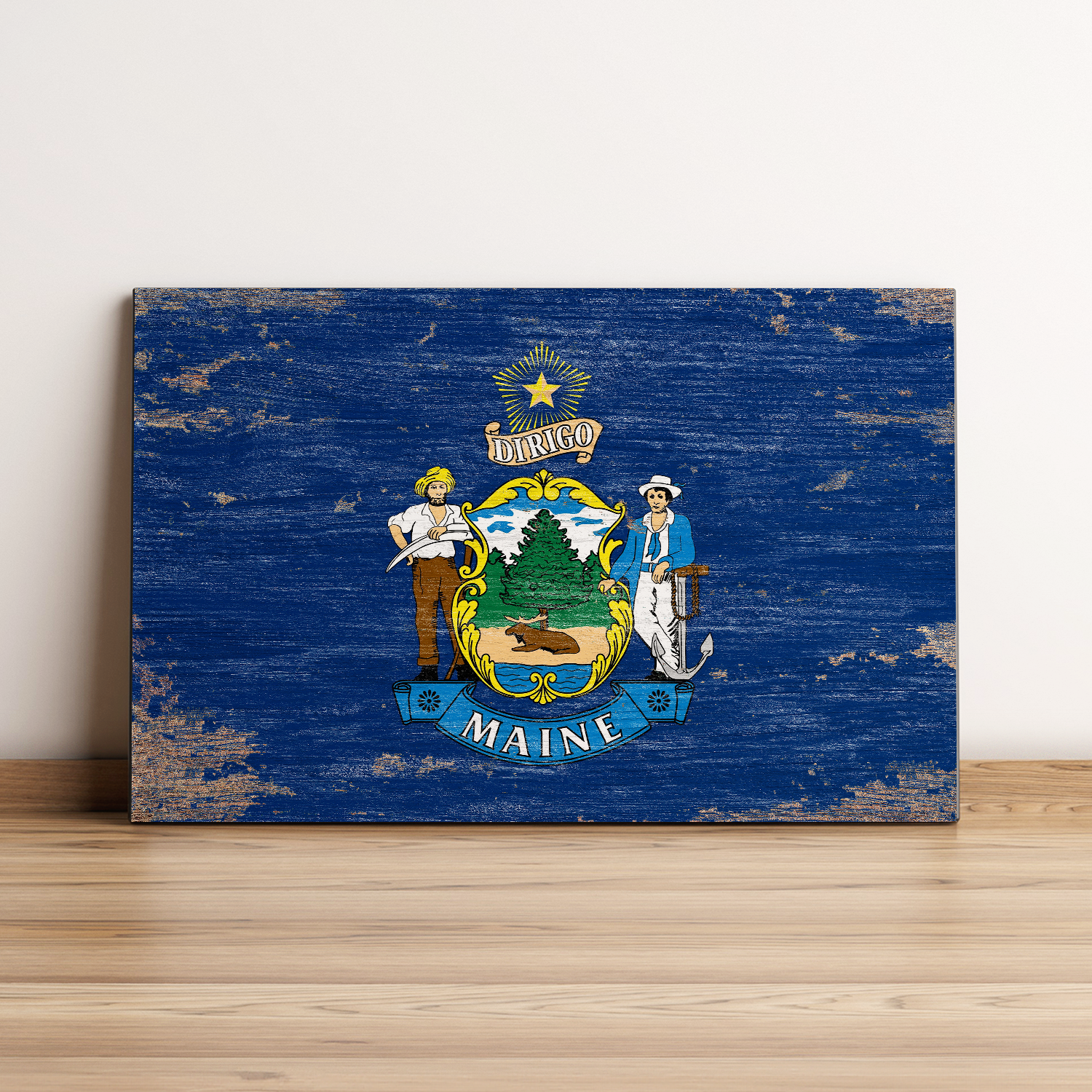 Maine State Flag Wall Art