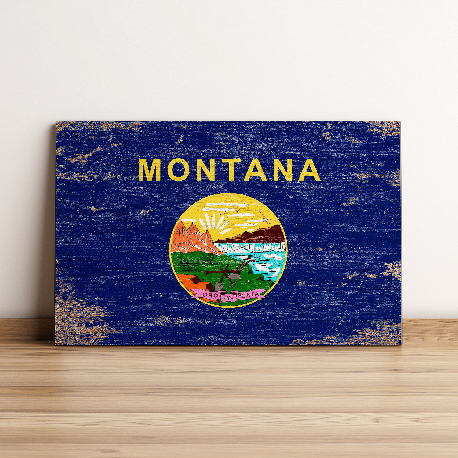 Montana State Flag Wall Art