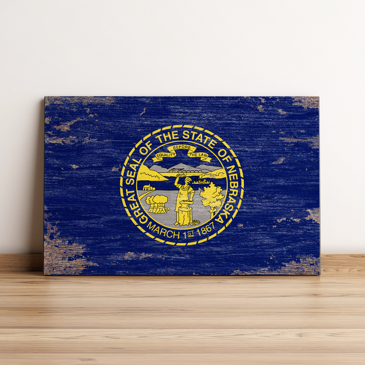 Nebraska State Flag Wall Art