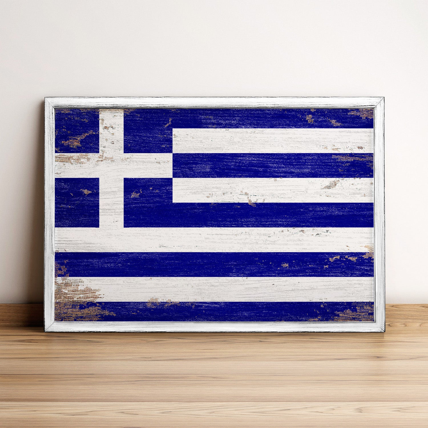 Greece Flag Framed Wall Art