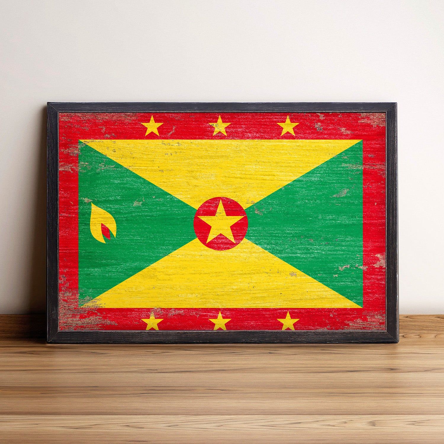 Grenada Flag Framed Wall Art