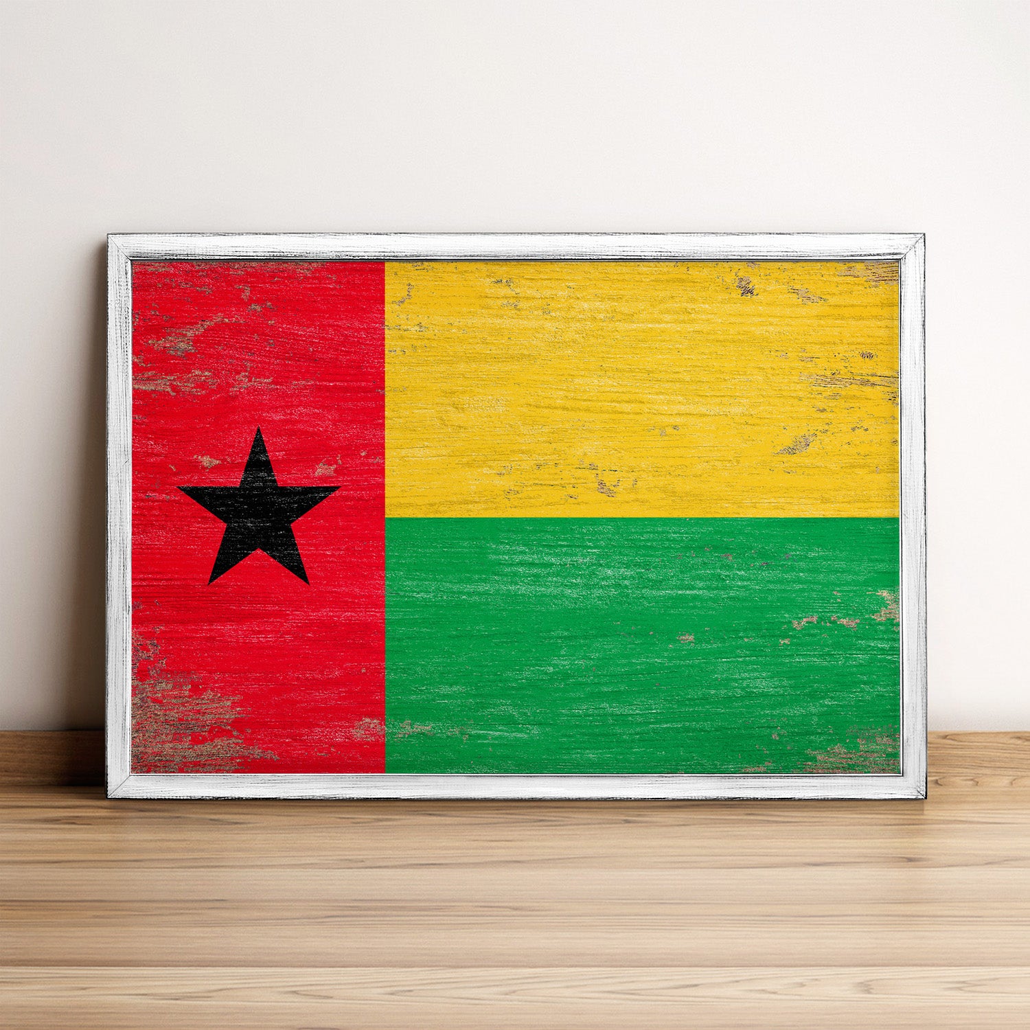 Guinea-Bissau Flag Framed Wall Art