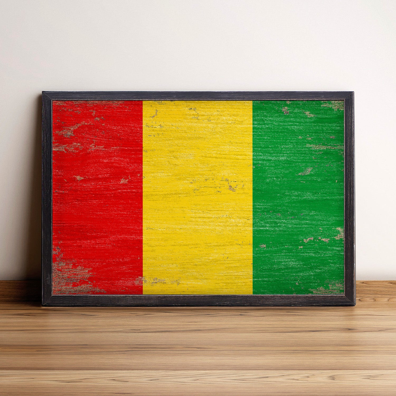 Guinea Flag Framed Wall Art