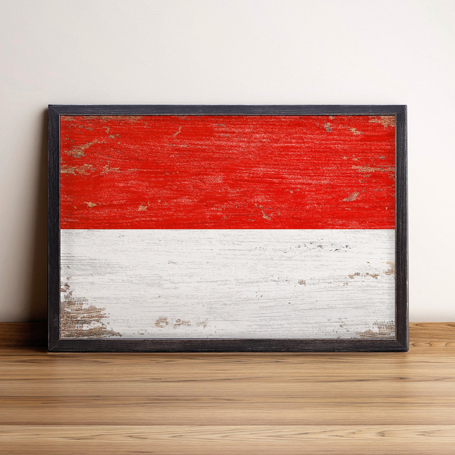 Indonesia Flag Framed Wall Art