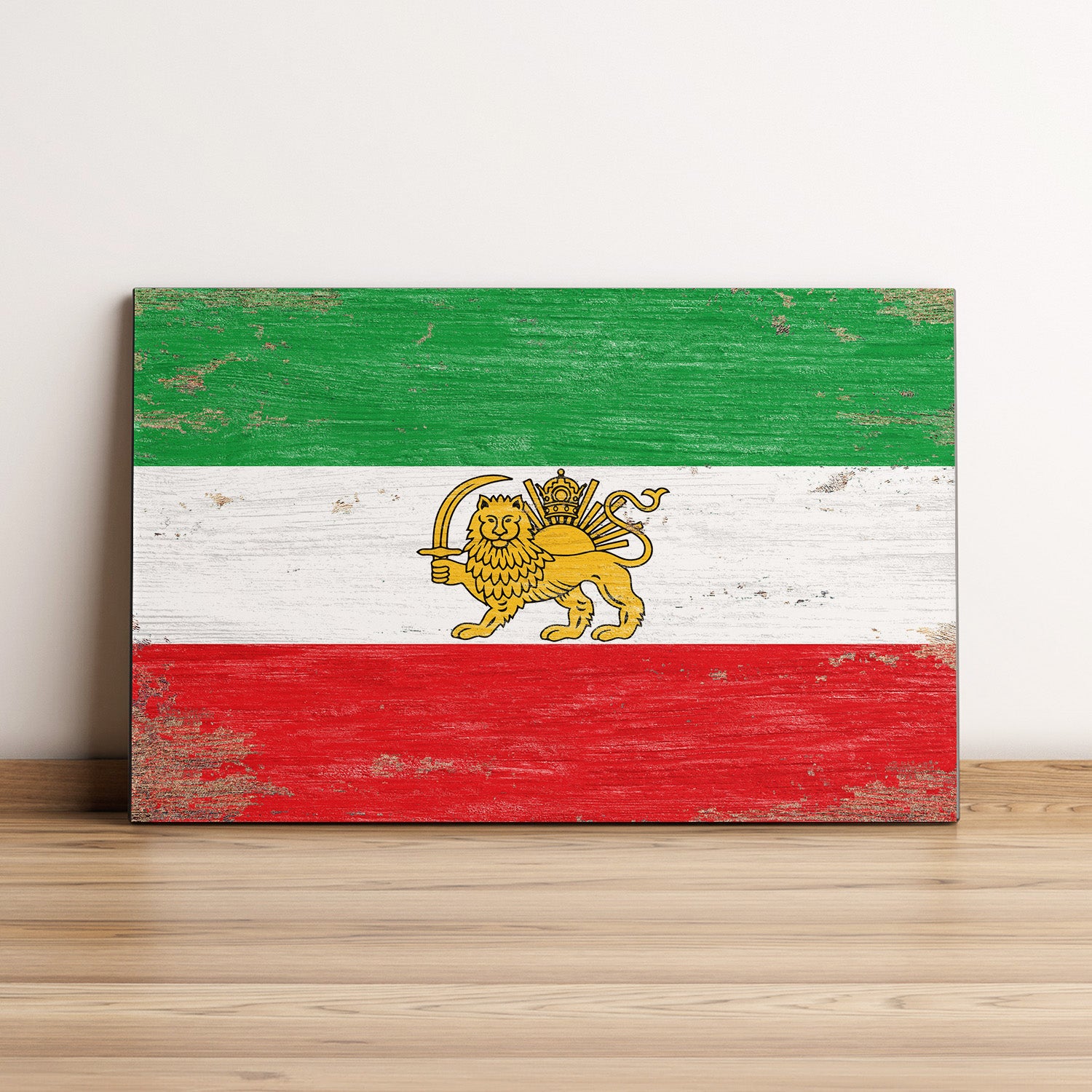 Iran Old Flag Wall Art