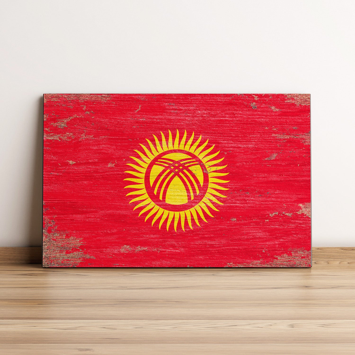 Kyrgyzstan Flag Wall Art