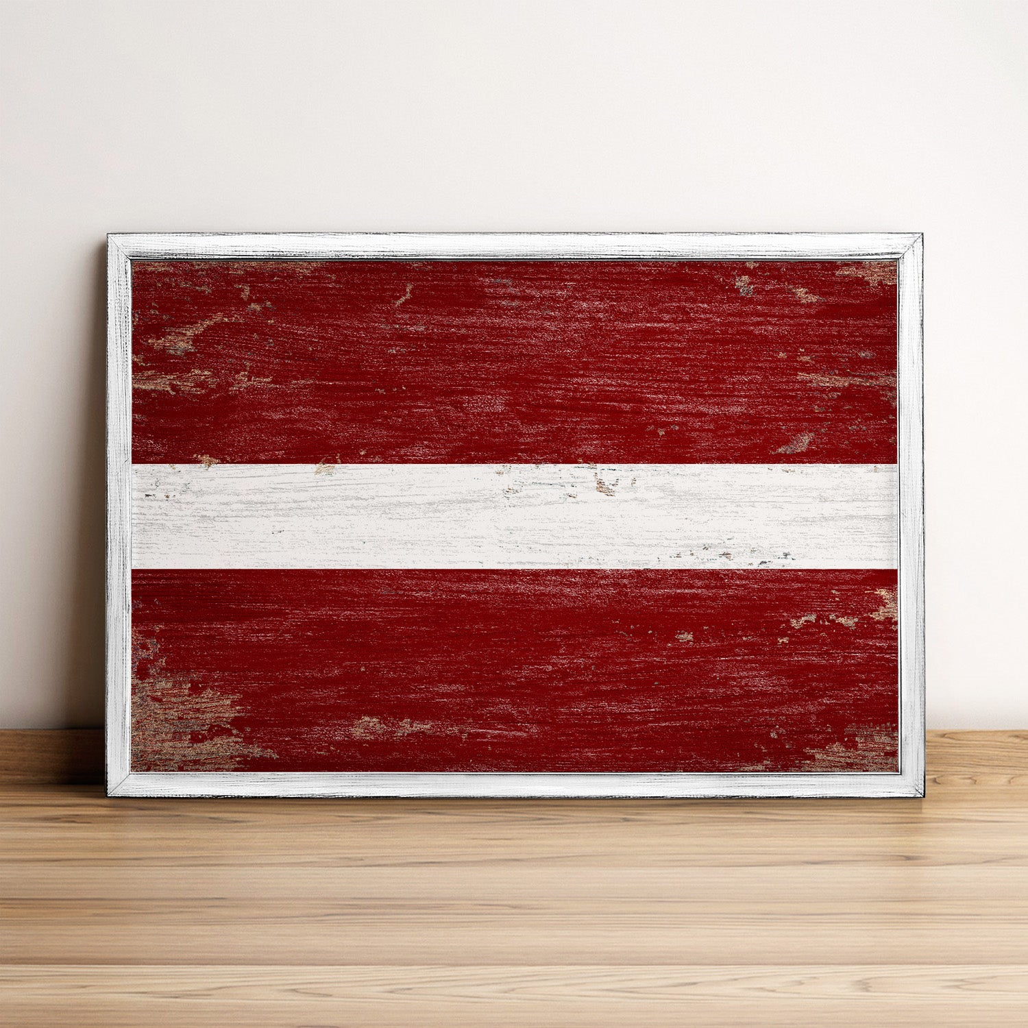 Latvia Flag Framed Wall Art