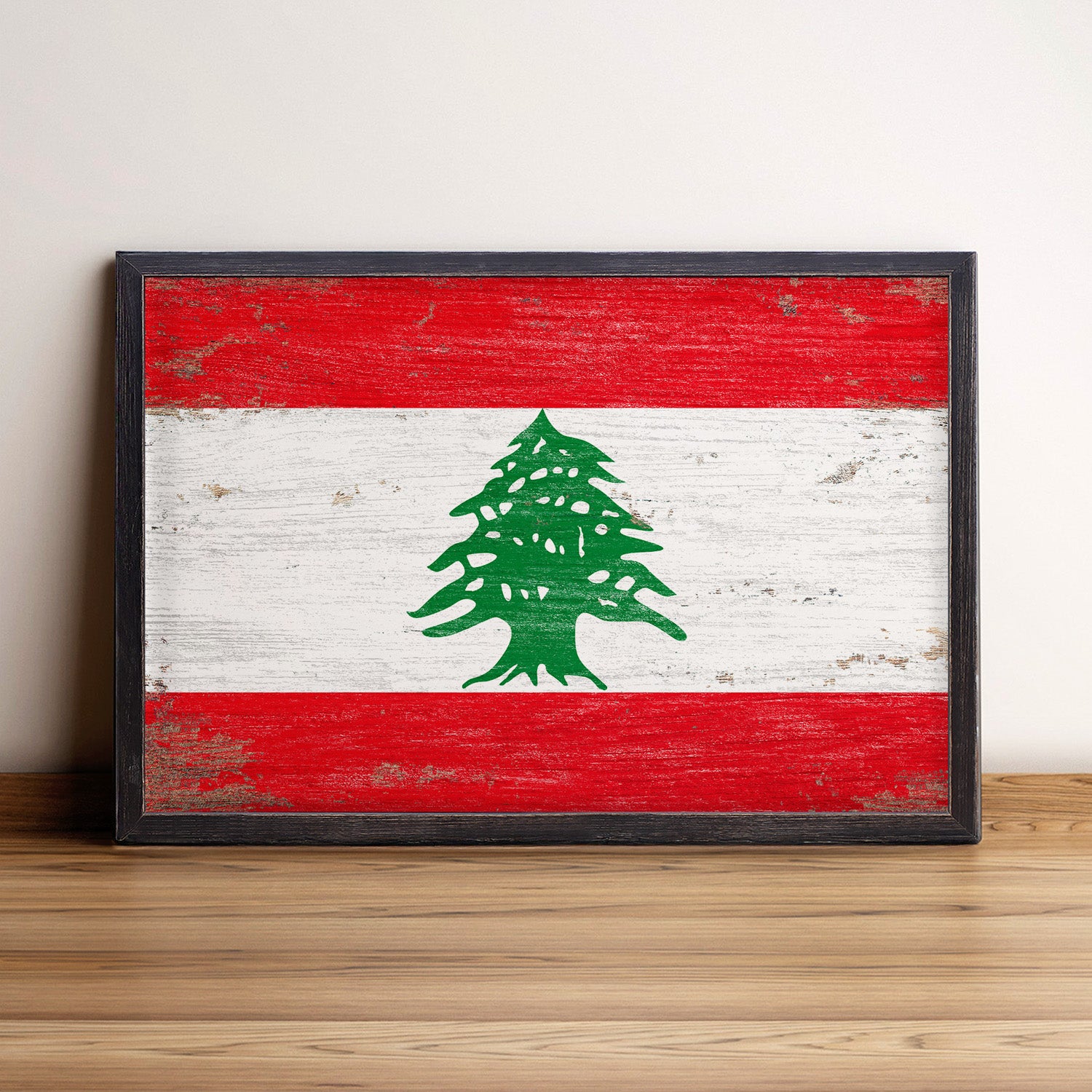 Lebanon Flag Framed Wall Art