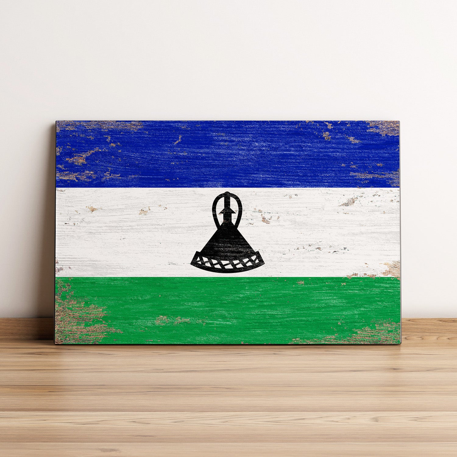 Lesotho Flag Wall Art