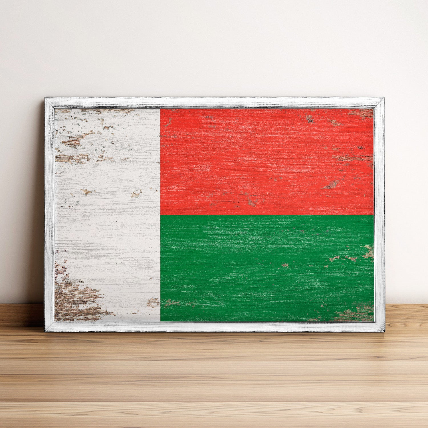 Madagascar Flag Framed Wall Art