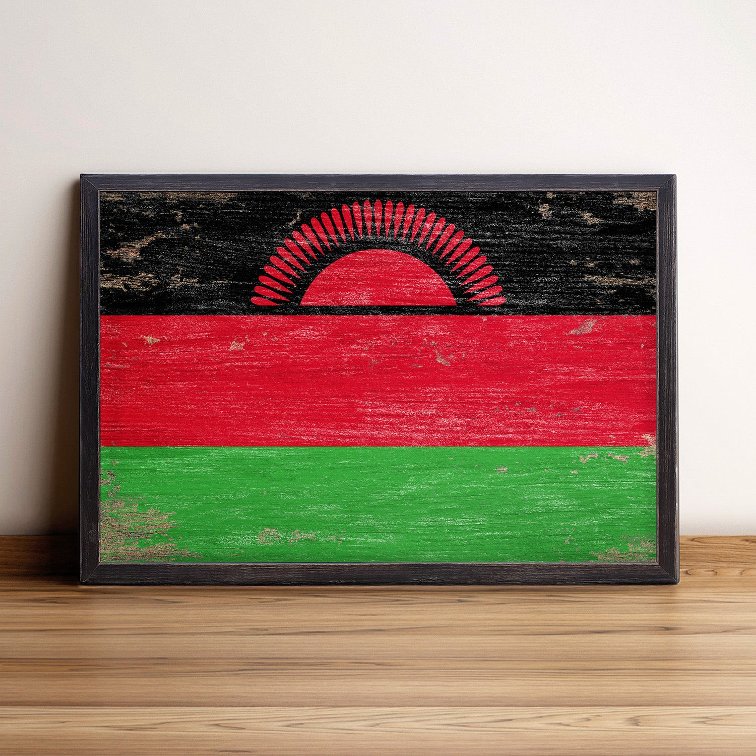 Malawi Flag Framed Wall Art