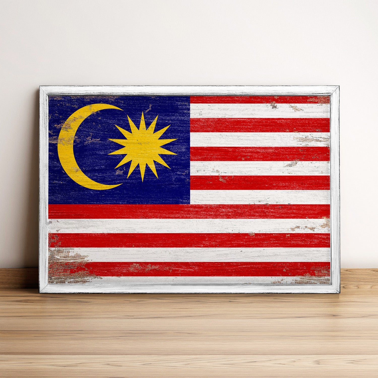 Malaysia Flag Framed Wall Art