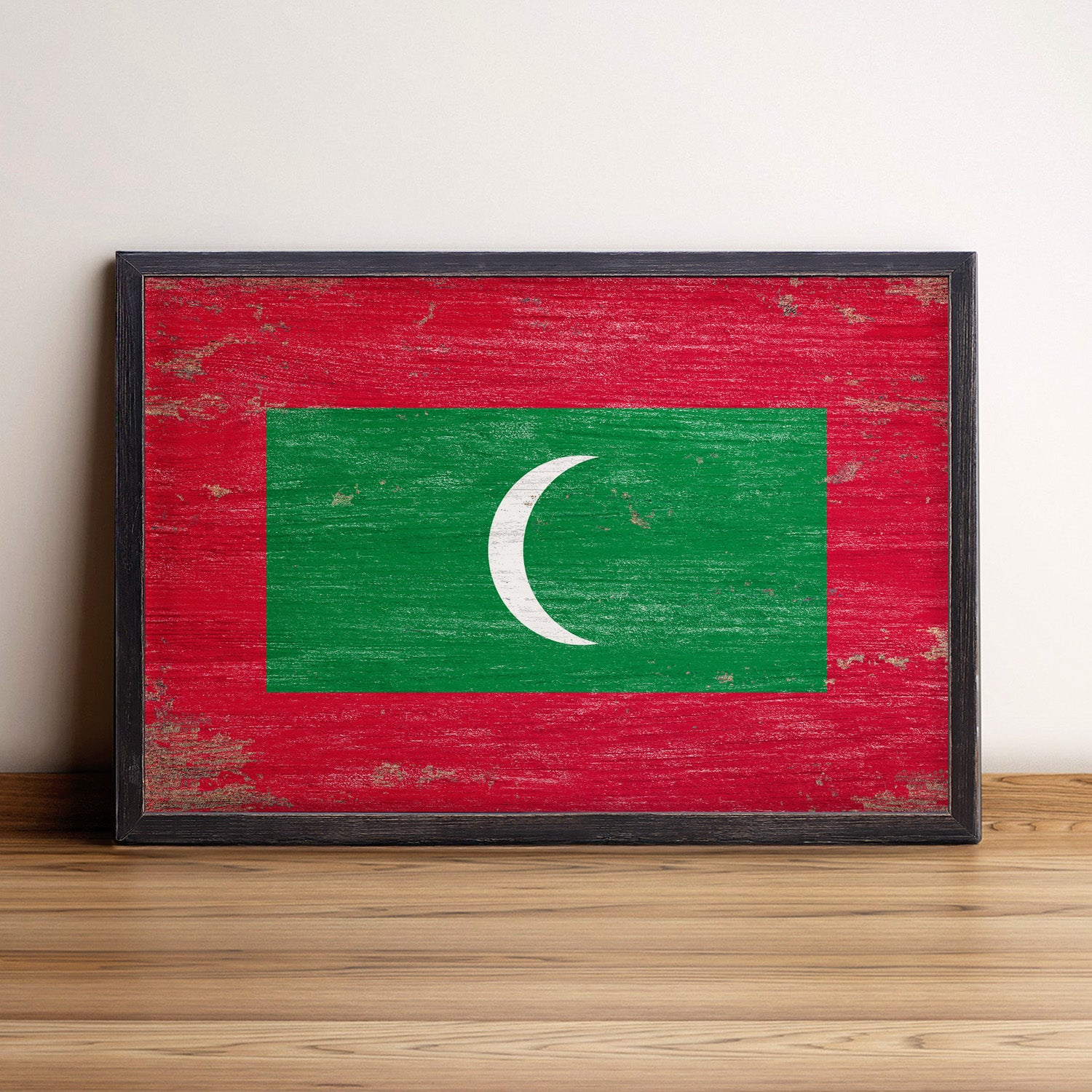 Maldives Flag Framed Wall Art