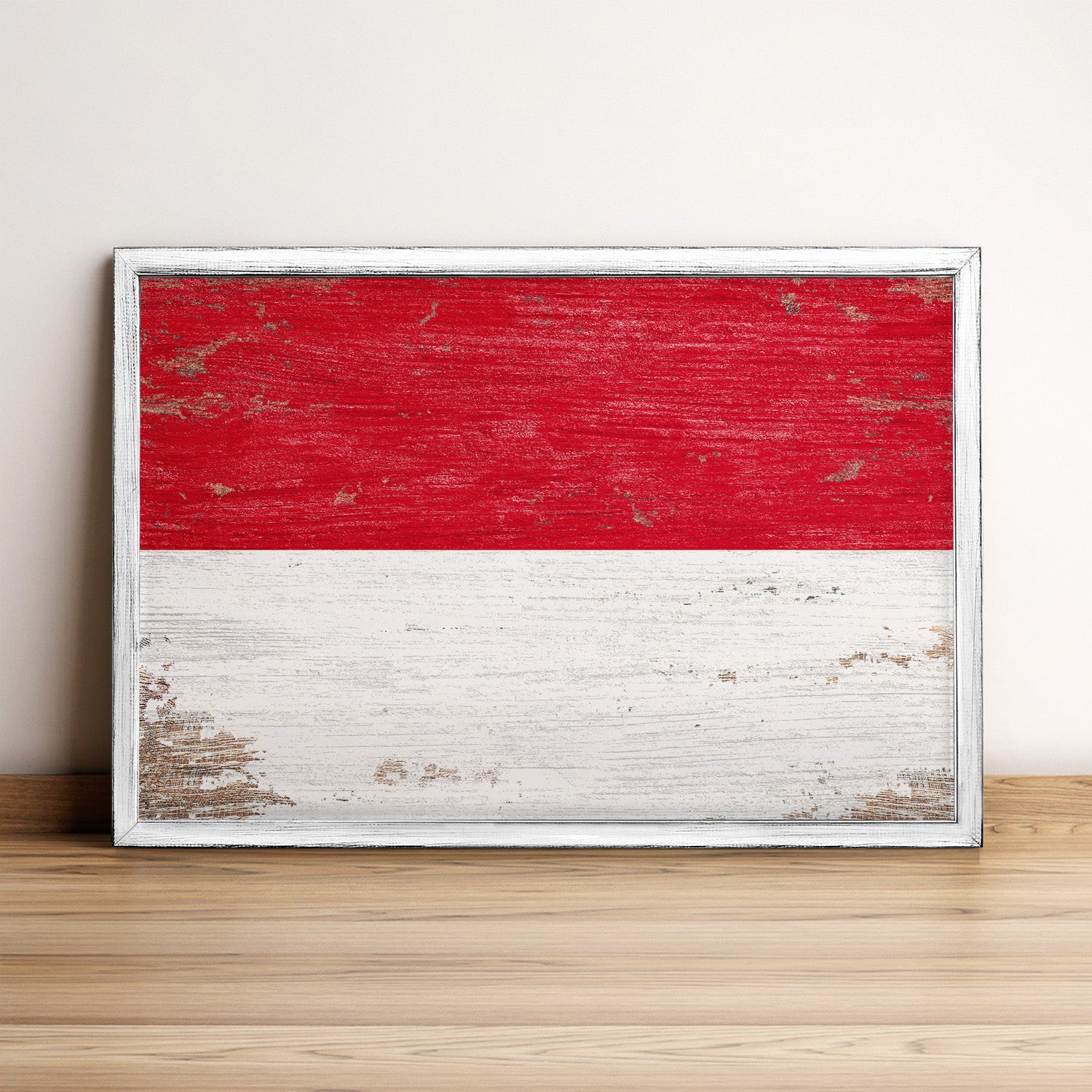 Monaco Flag Framed Wall Art