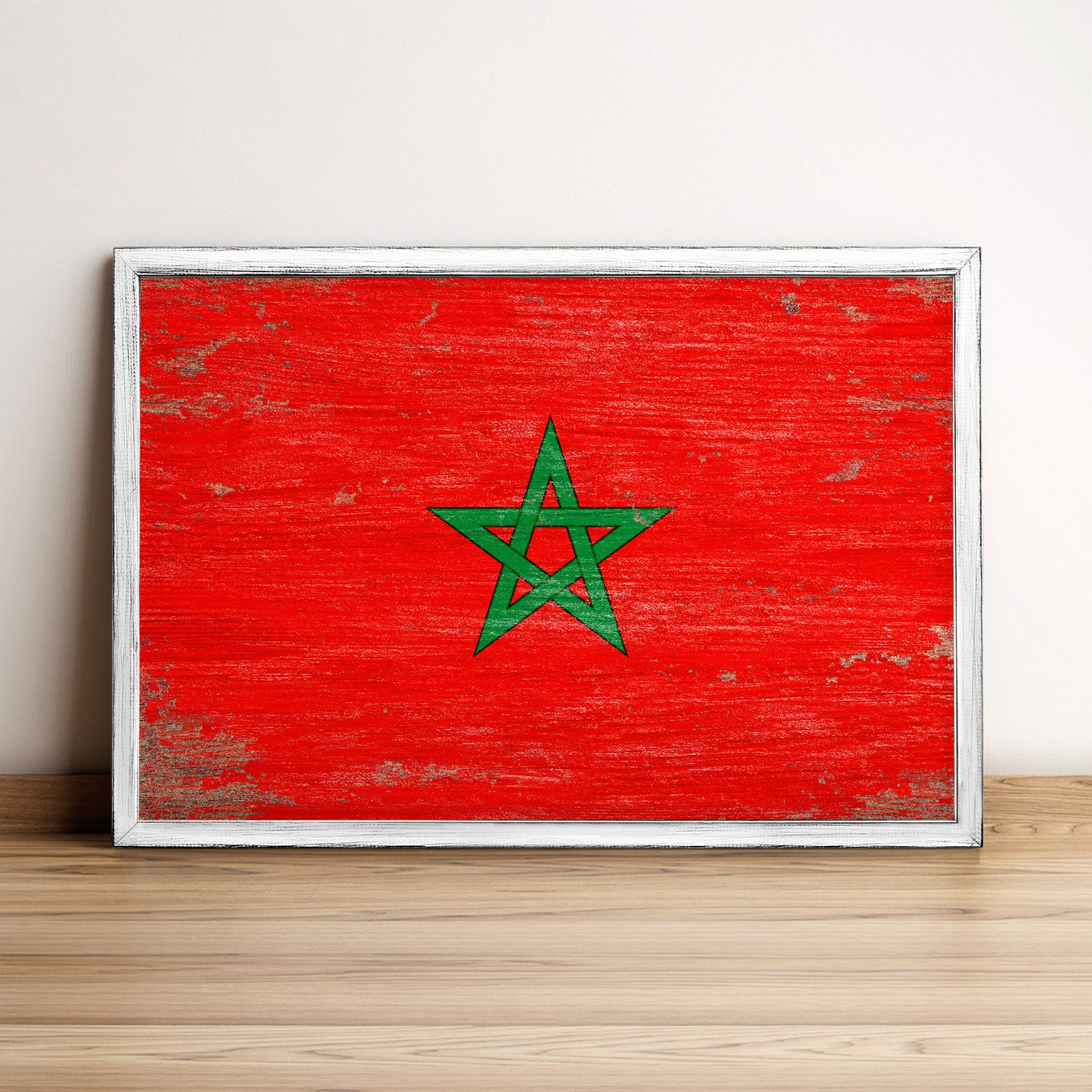 Morocco Flag Framed Wall Art