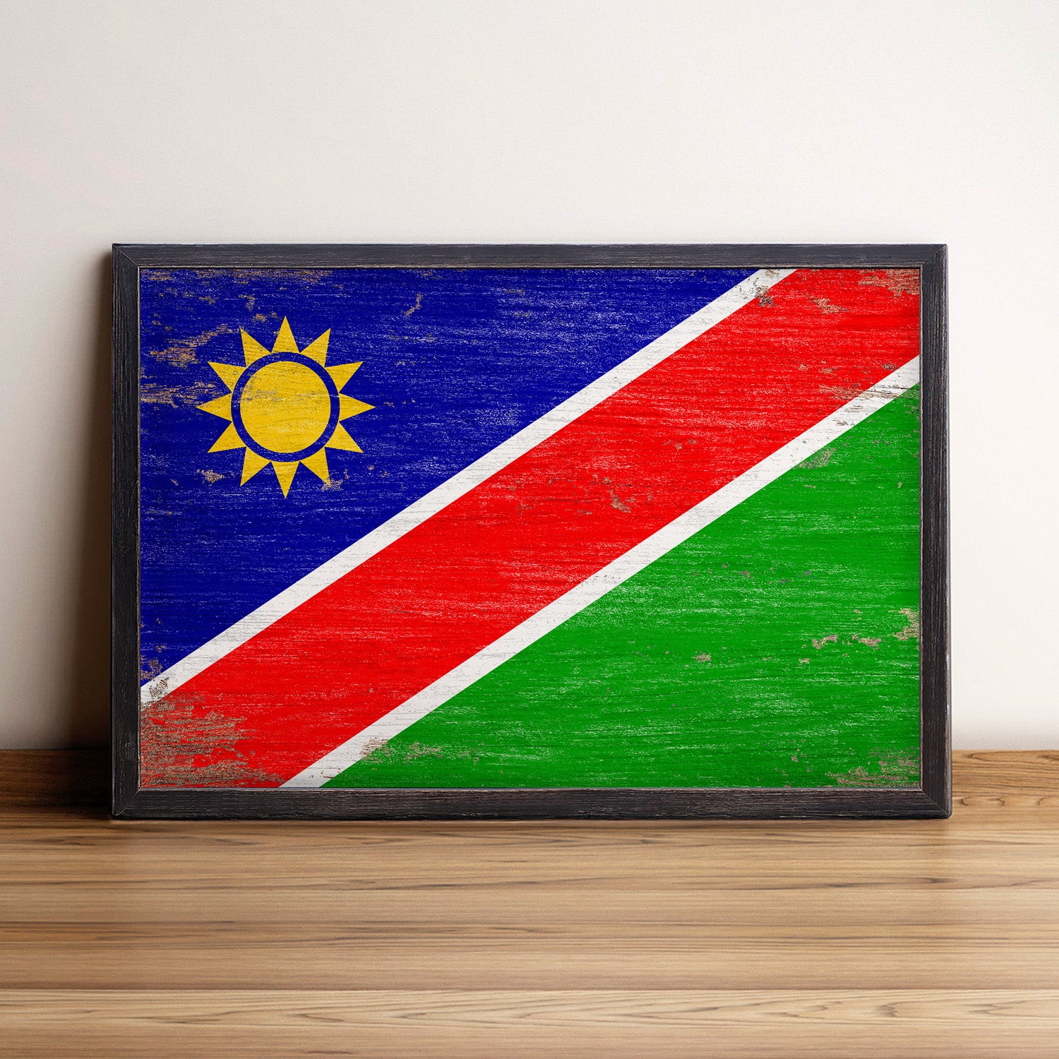 Namibia Flag Framed Wall Art