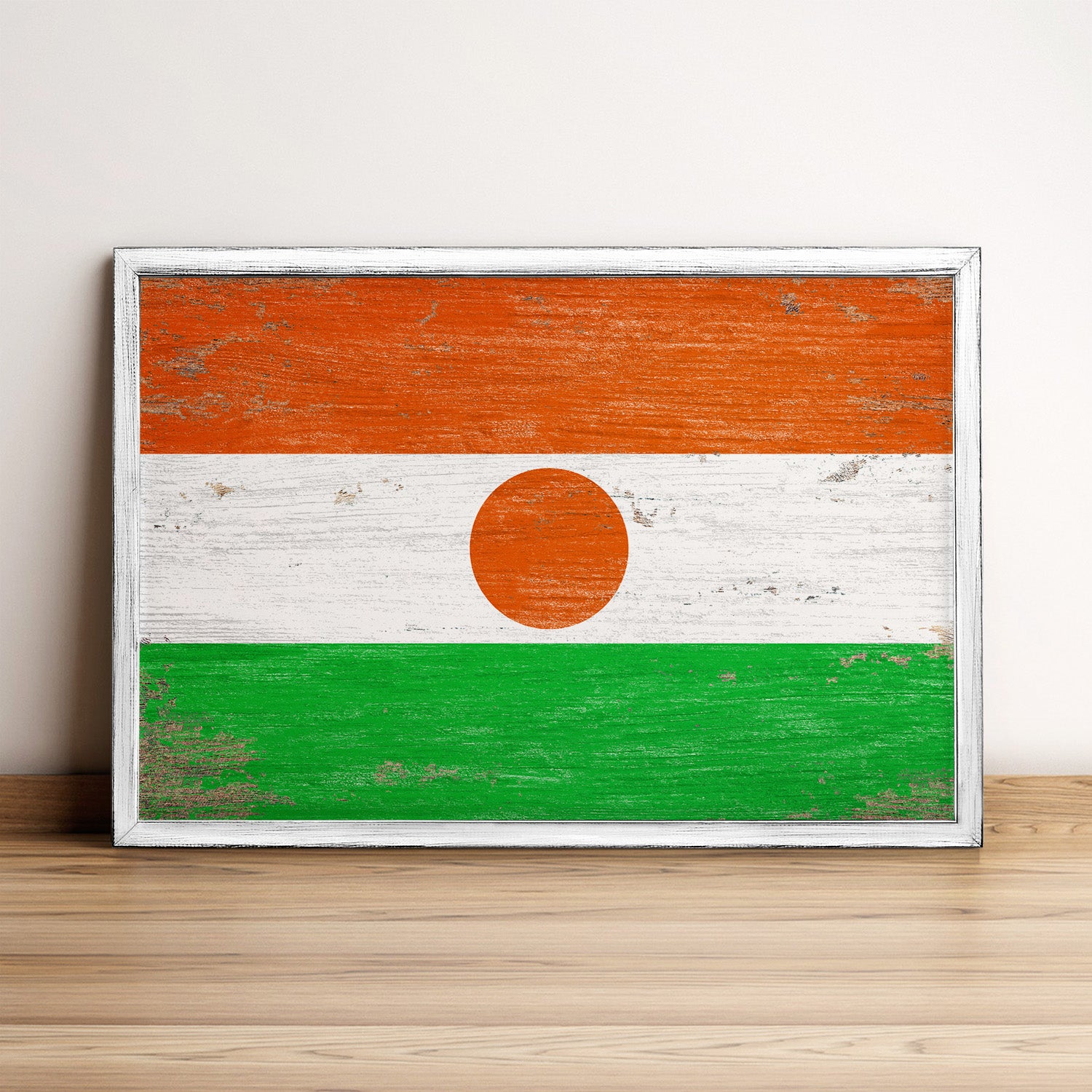 Niger Flag Framed Wall Art