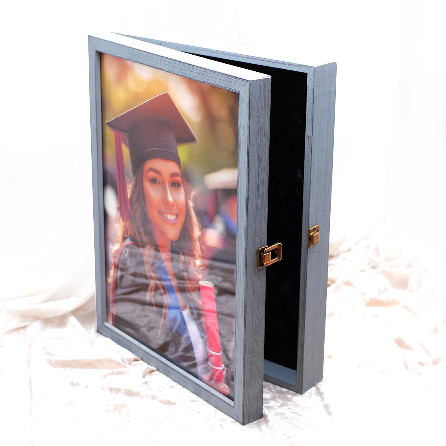 Picture Frame Keepsake Box - Sky Blue