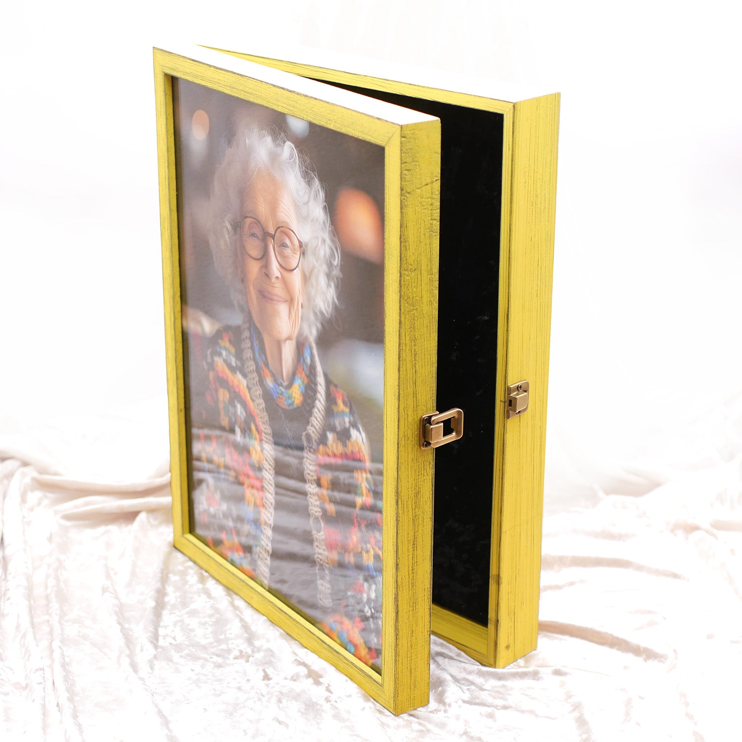 Picture Frame Keepsake Box - Yellow