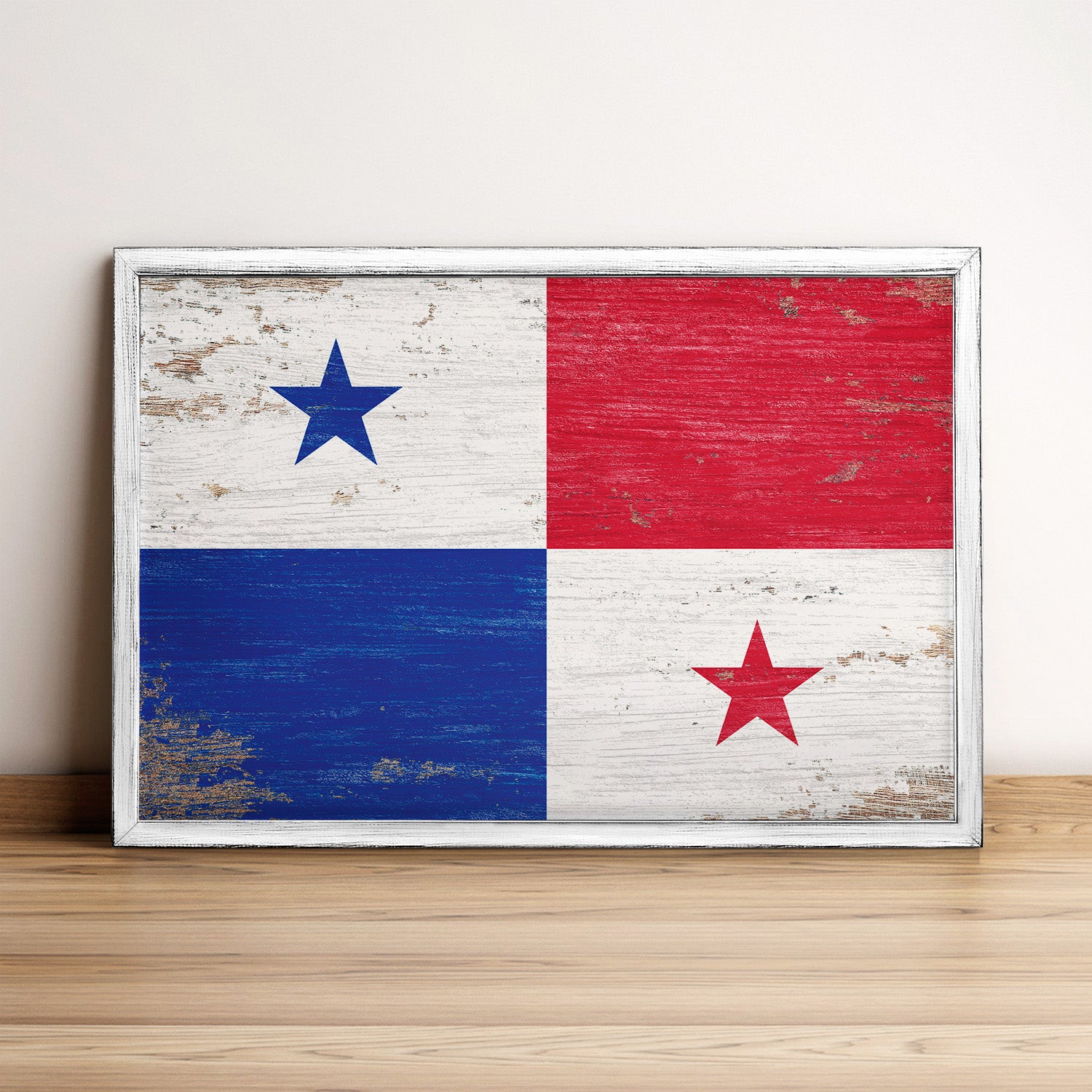 Panama Flag Framed Wall Art