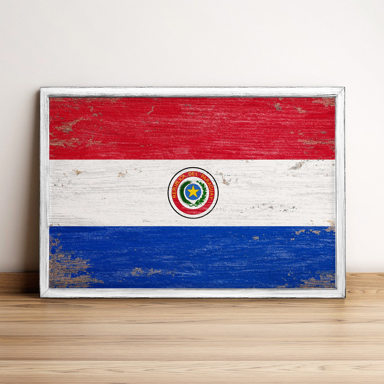 Paraguay Flag Framed Wall Art