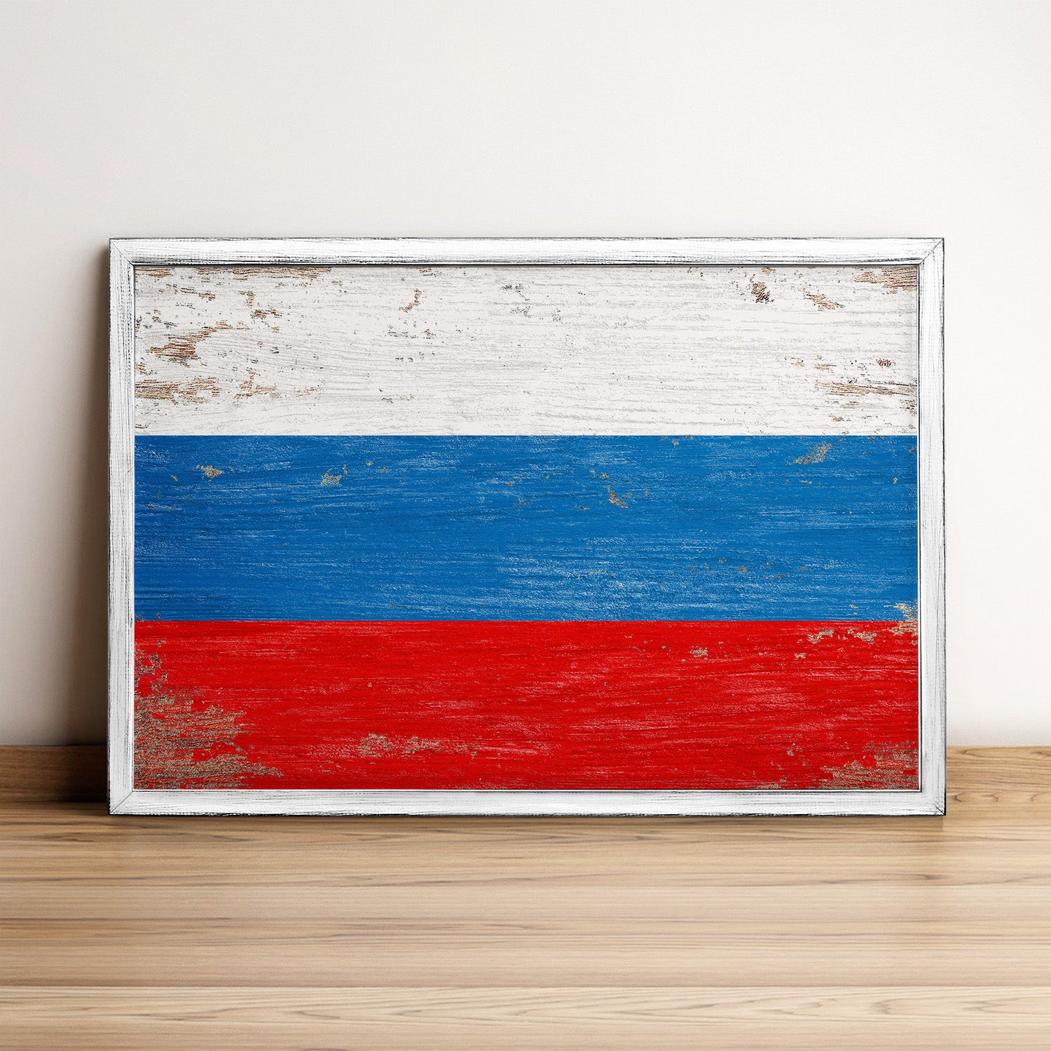 Russia Flag Framed Wall Art