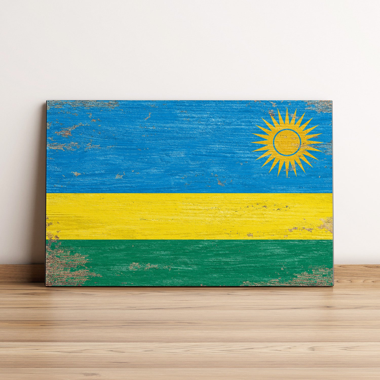 Rwanda Flag Wall Art