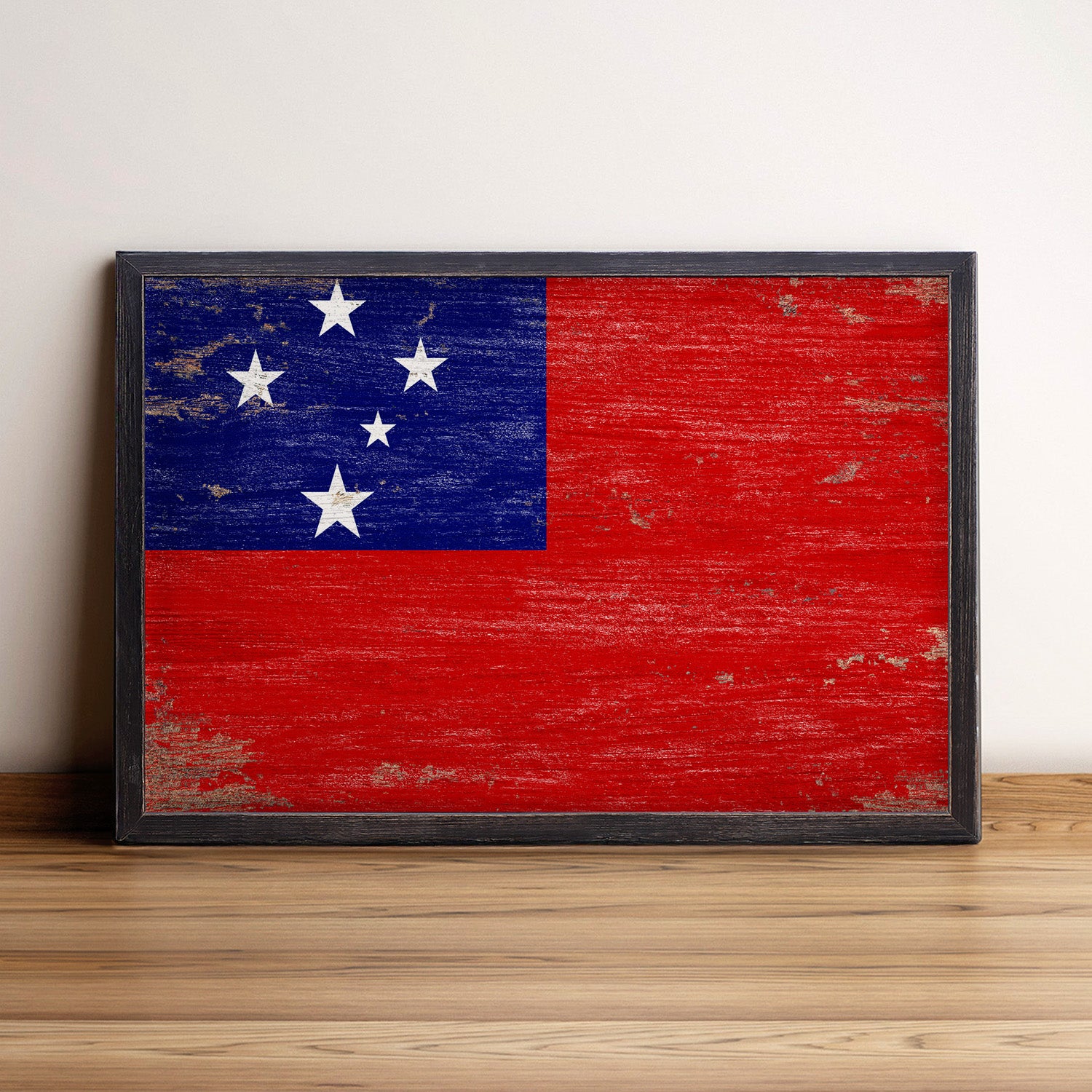 Samoa Flag Framed Wall Art